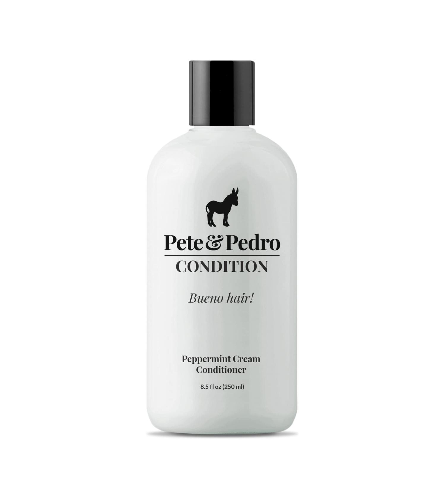 Pete & Pedro Peppermint Daily Conditioner | Hydrating Cream for Dry & Damaged Hair (8.5 oz) - Buy Online on GoSupps.com