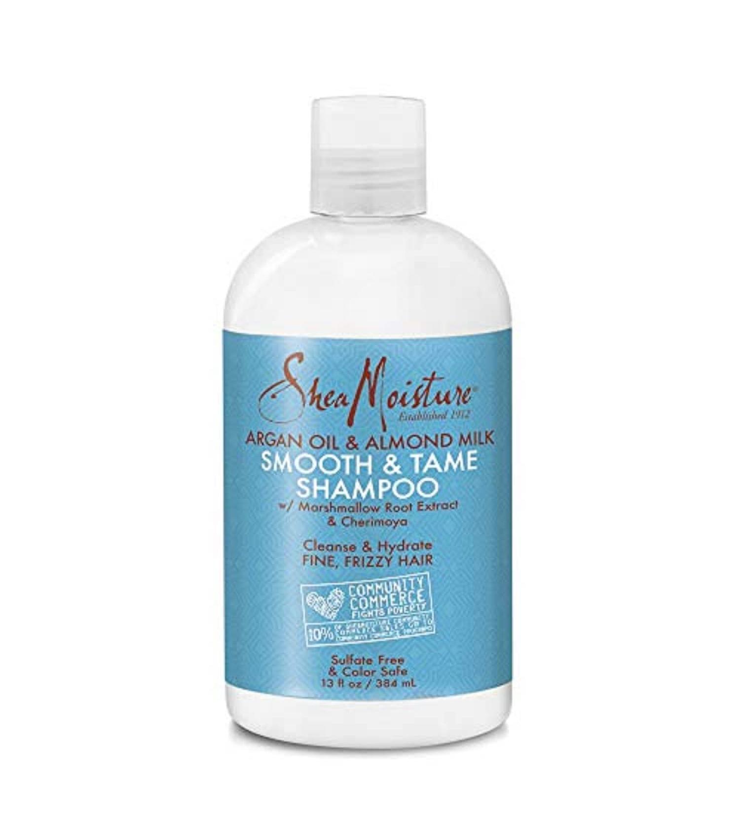 SheaMoisture Argan Oil & Almond Milk Smooth & Tame Shampoo - 13 oz | Nourishing & Smoothing Shampoo for All Hair Types | International Shipping - Buy Online on GoSupps.com