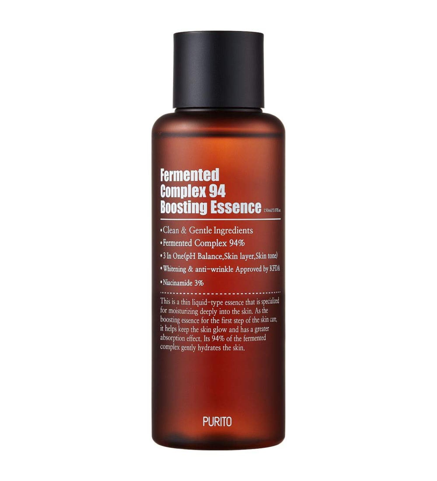 PURITO Fermented Complex 94 Boosting Essence 150ml - Natural Skincare Booster with Soothing Fermentation | Safe Ingredients for Healthy Skin - Buy Online on GoSupps.com