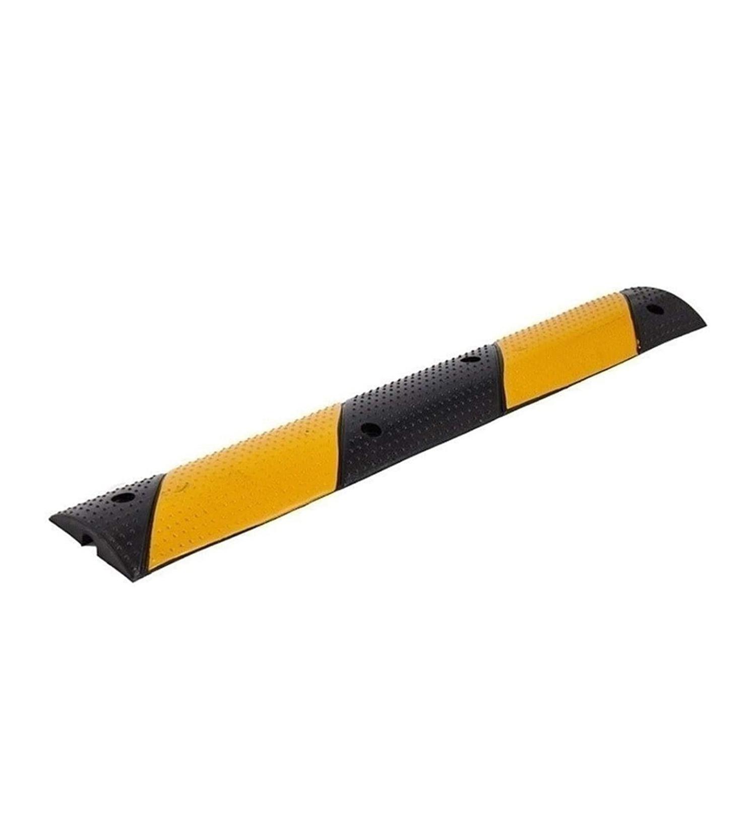 Miniature Speed Bumps Bicycle Motorcycle Safety Rampss School Hospital Doorway Service Rampss Size:100 * 15 * 3CM Yellow (Black) - Buy Online on GoSupps.com