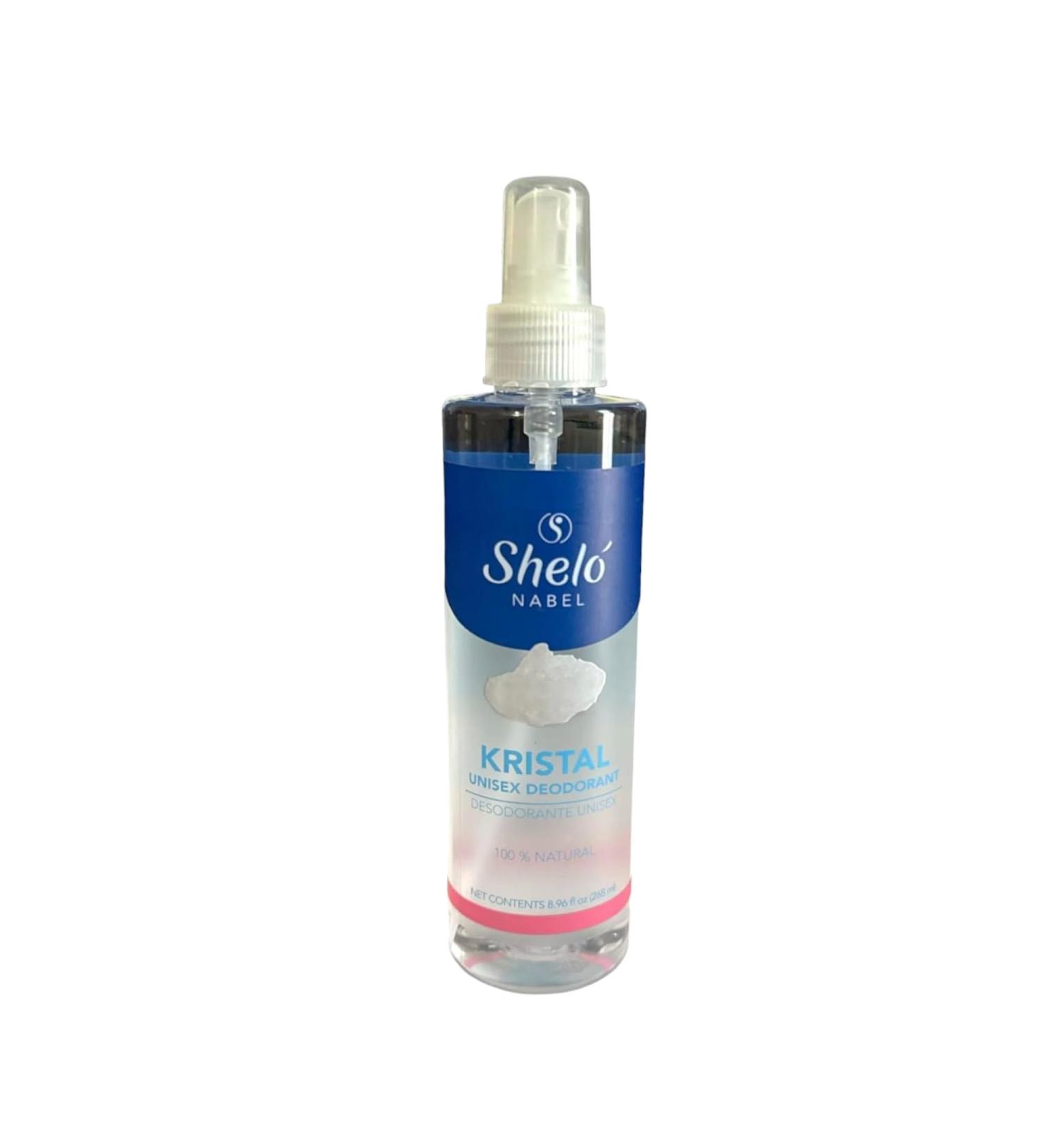 Shelo Nabel Kristal Unisex Deodorant - 100% Natural & Hypoallergenic for Sensitive Skin - 8.96 fl oz | International Shipping Available - Buy Online on GoSupps.com