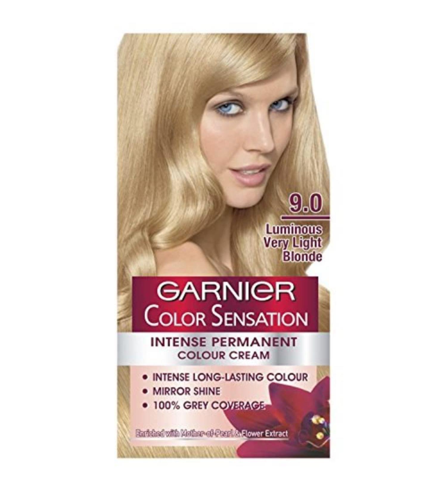 Garnier Color Sensation 9.0 Very Light Blonde Permanent Hair Dye - Vibrant Color Results - Buy Online on GoSupps.com