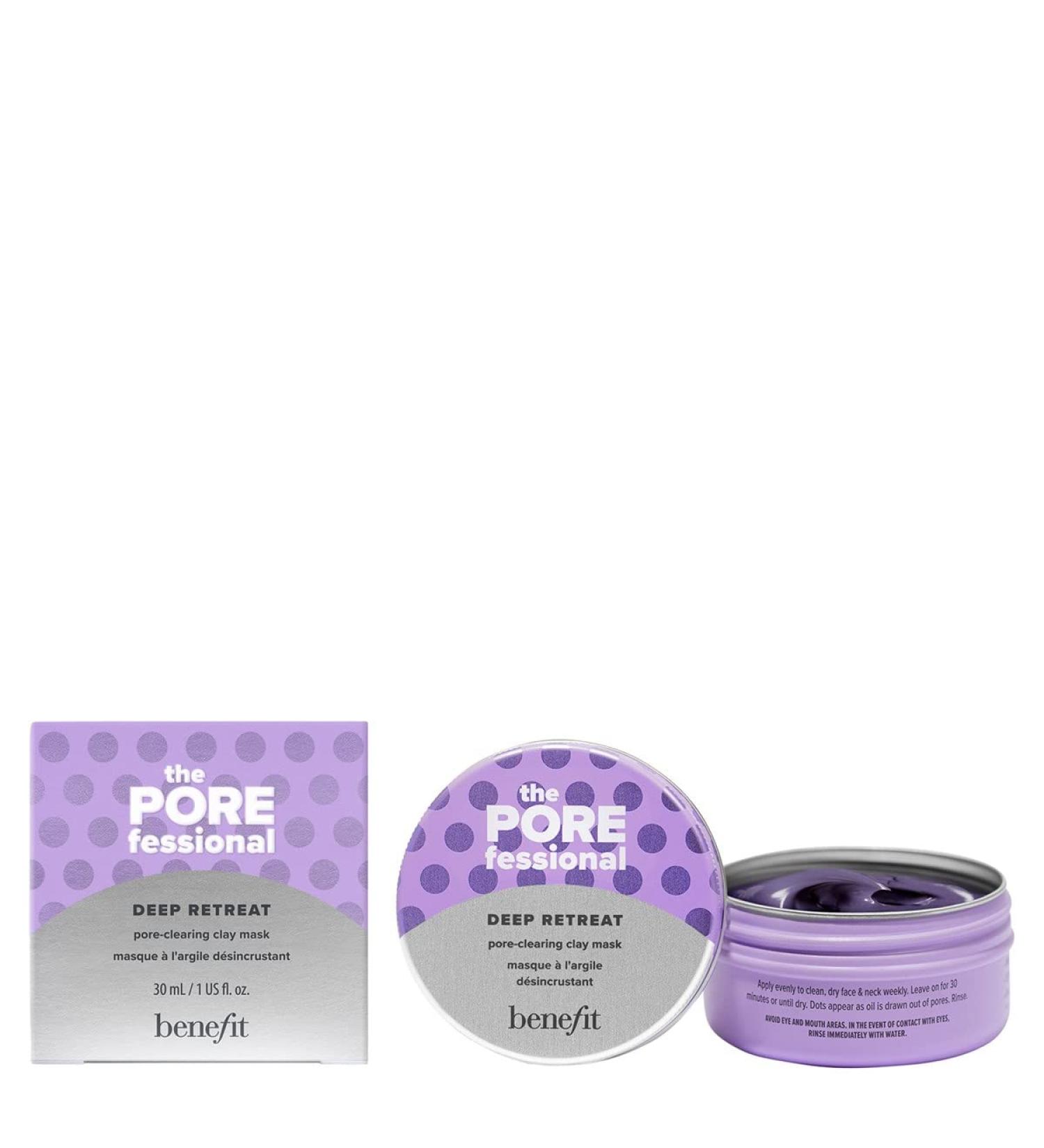Benefit Cosmetics Mini The POREfessional Deep Retreat Pore-Clearing Clay Mask 1 oz / 30 ml
