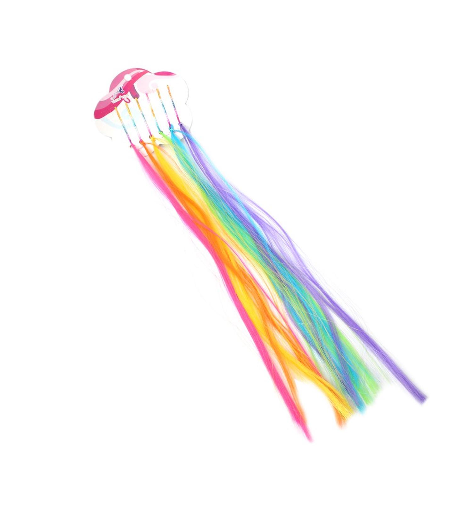 JUSTFOX 6 Colorful Synthetic Hairpin Extensions | Vibrant Hair Accessories for Instant Style | Worldwide Shipping - Buy Online on GoSupps.com