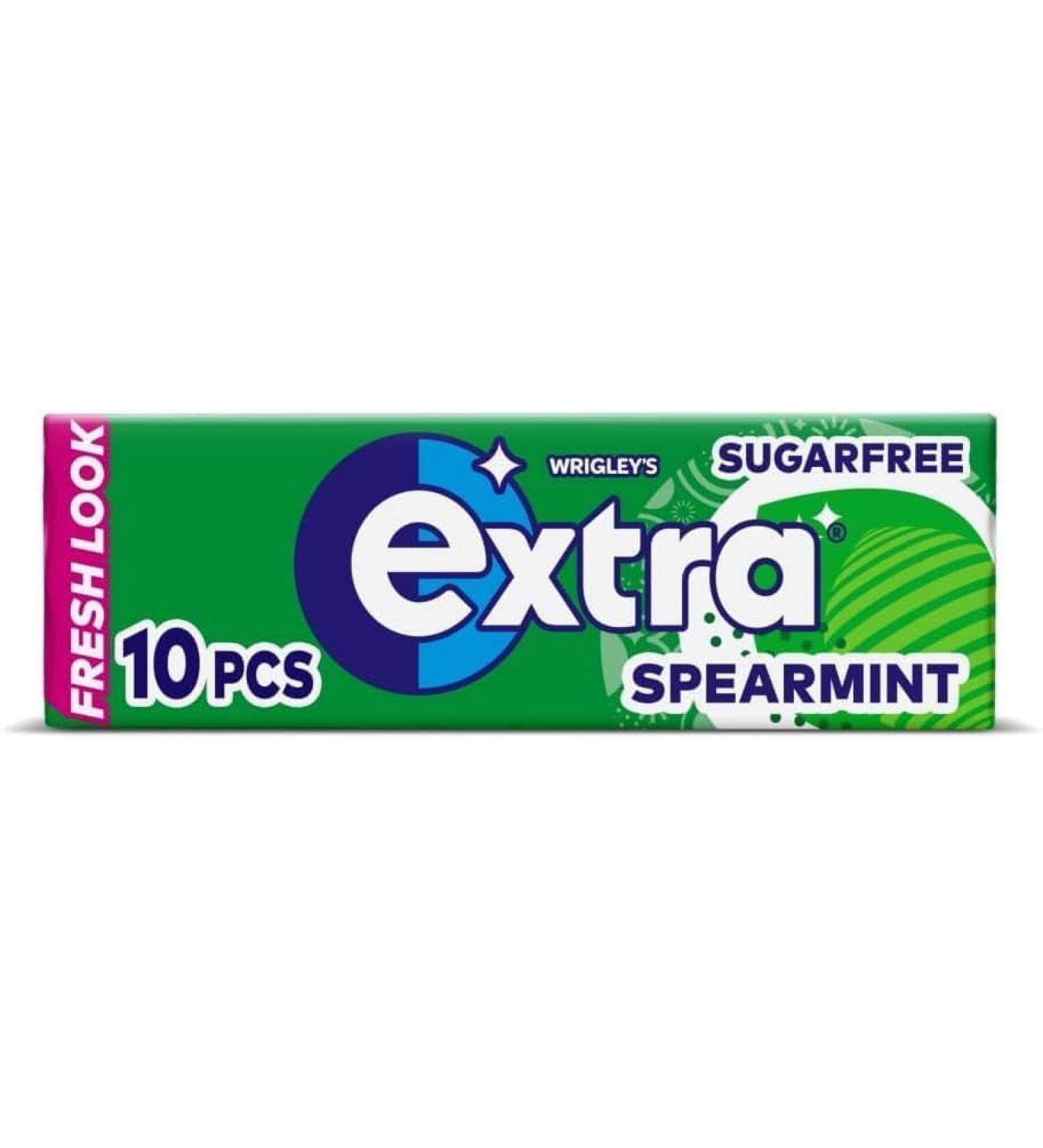 Wrigley's Extra Sugarfree Gum - Spearmint (60 per Pack) - Pack of 6 Helps with Oral Hygiene for Healthy Teeth and Gums Sold By Kidzbuzz - Buy Online on GoSupps.com