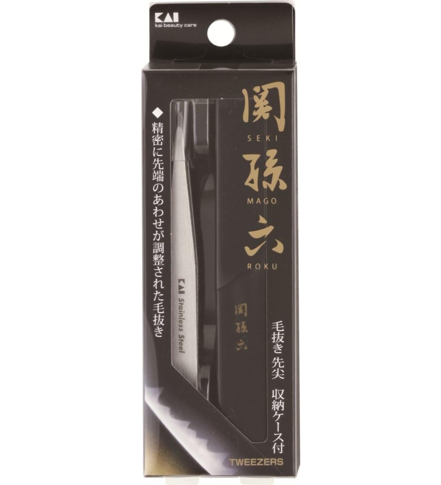 Kai Kasho Seki Magoroku Tweezers - Precision Japanese Tweezers for Perfect Grooming | International Shipping - Buy Online on GoSupps.com