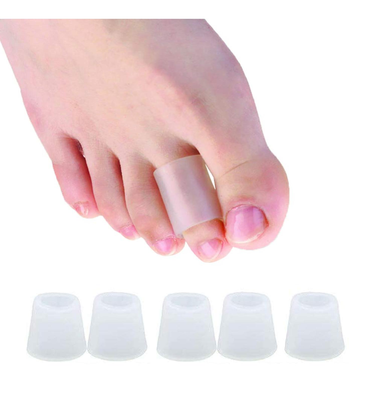 Dr. Pedi Toe Protectors - 5 Pairs Toe Sleeves for Hammer Toe Relief and Pain Prevention - Buy Online on GoSupps.com