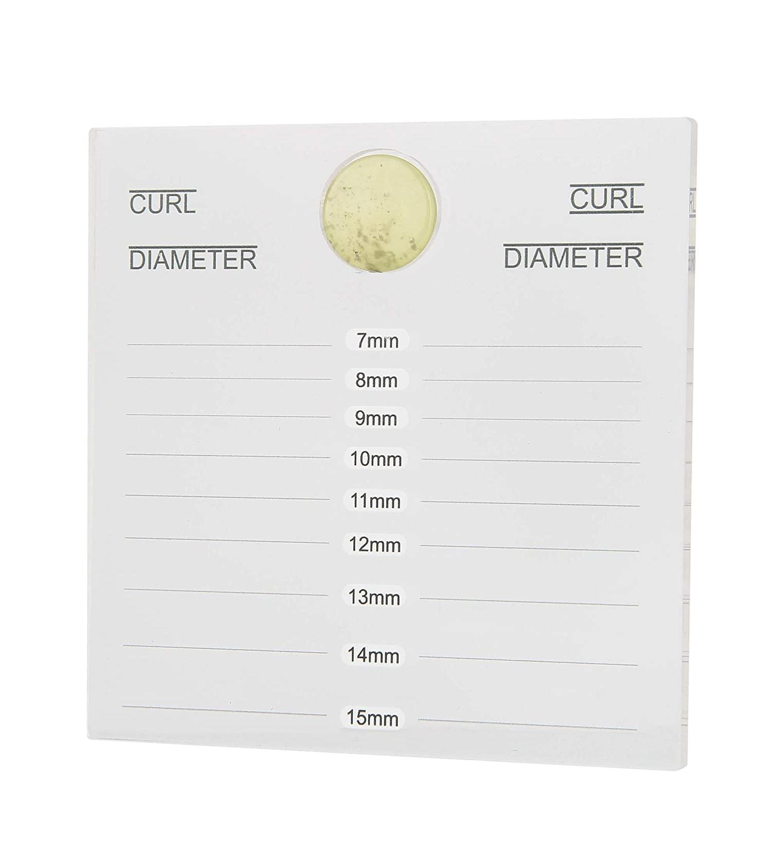 Chrontier Double Row Eyelash Extension Pallet with Jade Stone | Acrylic Holder Stand for Individual False Lashes - Professional Clear Tray - Buy Online on GoSupps.com