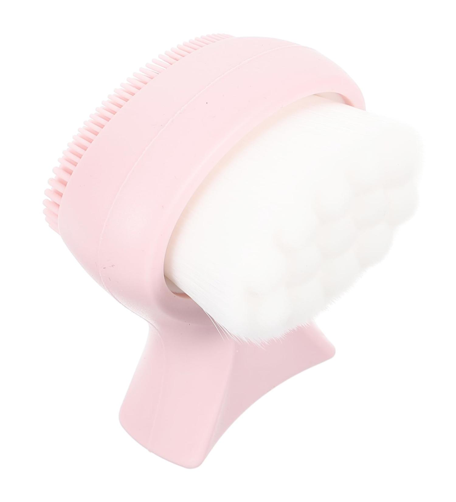 Angoily facial scrubber Scrub cleansing brush washbasin manual face brush cleanser double sided face soft fur cleaning brush Man-made fiber plastic Handheld - Buy Online on GoSupps.com