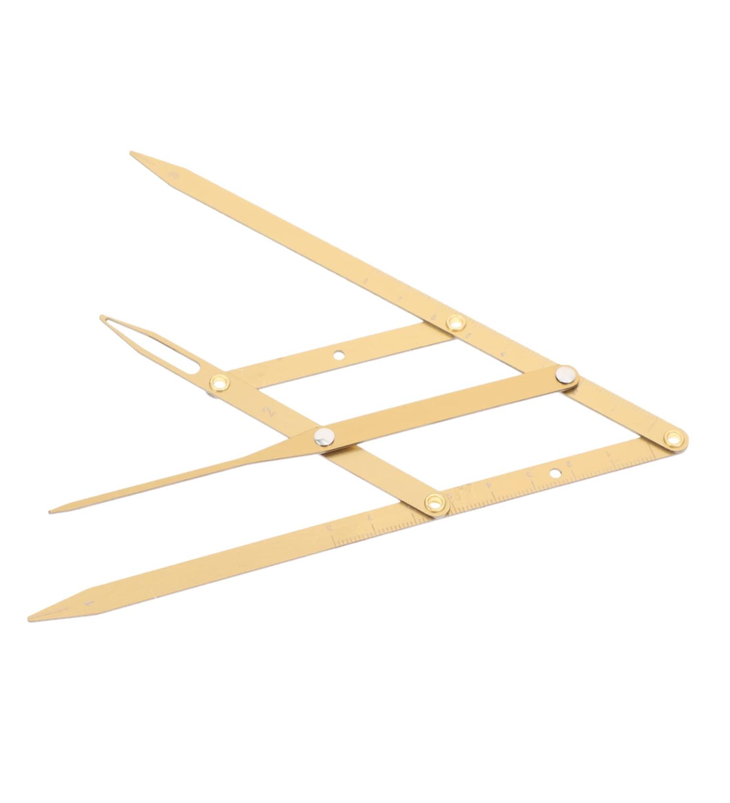 Beavorty 2 Pcs Second Generation Scale Metal Dies Molds T Tool Eyebrow Tattooing Ruler Measuring Tool Bagged 25x5x0.6cmx2pcs Goldenx2pcs - Buy Online on GoSupps.com