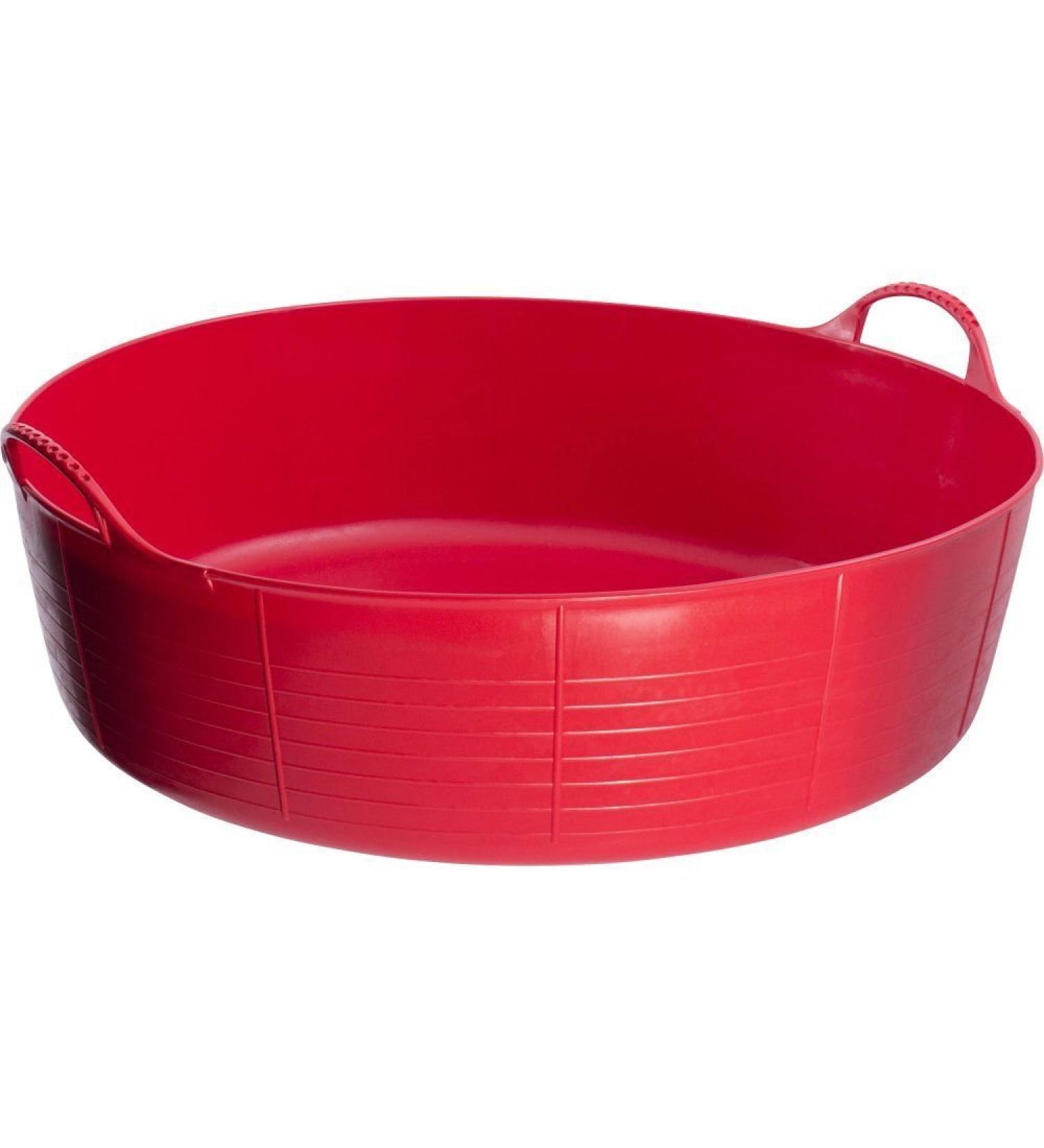 Faulks & Co - Tubtrug Flexible Multipurpose Tub Large Shallow Red 35 Ltr