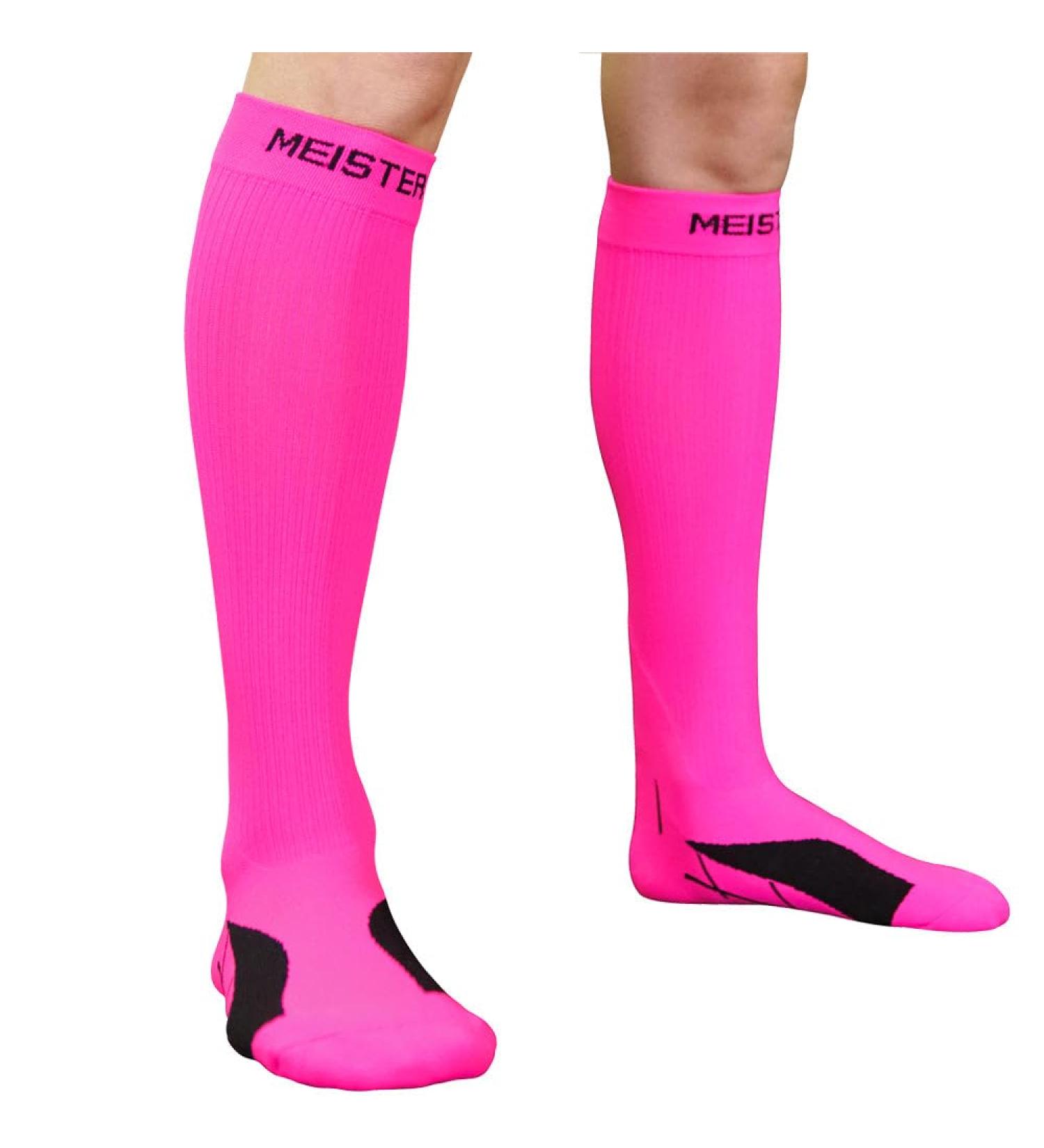 Meister Compression Socks - Graduated Compression Stockings in Pink (Medium) | Improved Circulation & Comfort - Shop Internationally - Buy Online on GoSupps.com