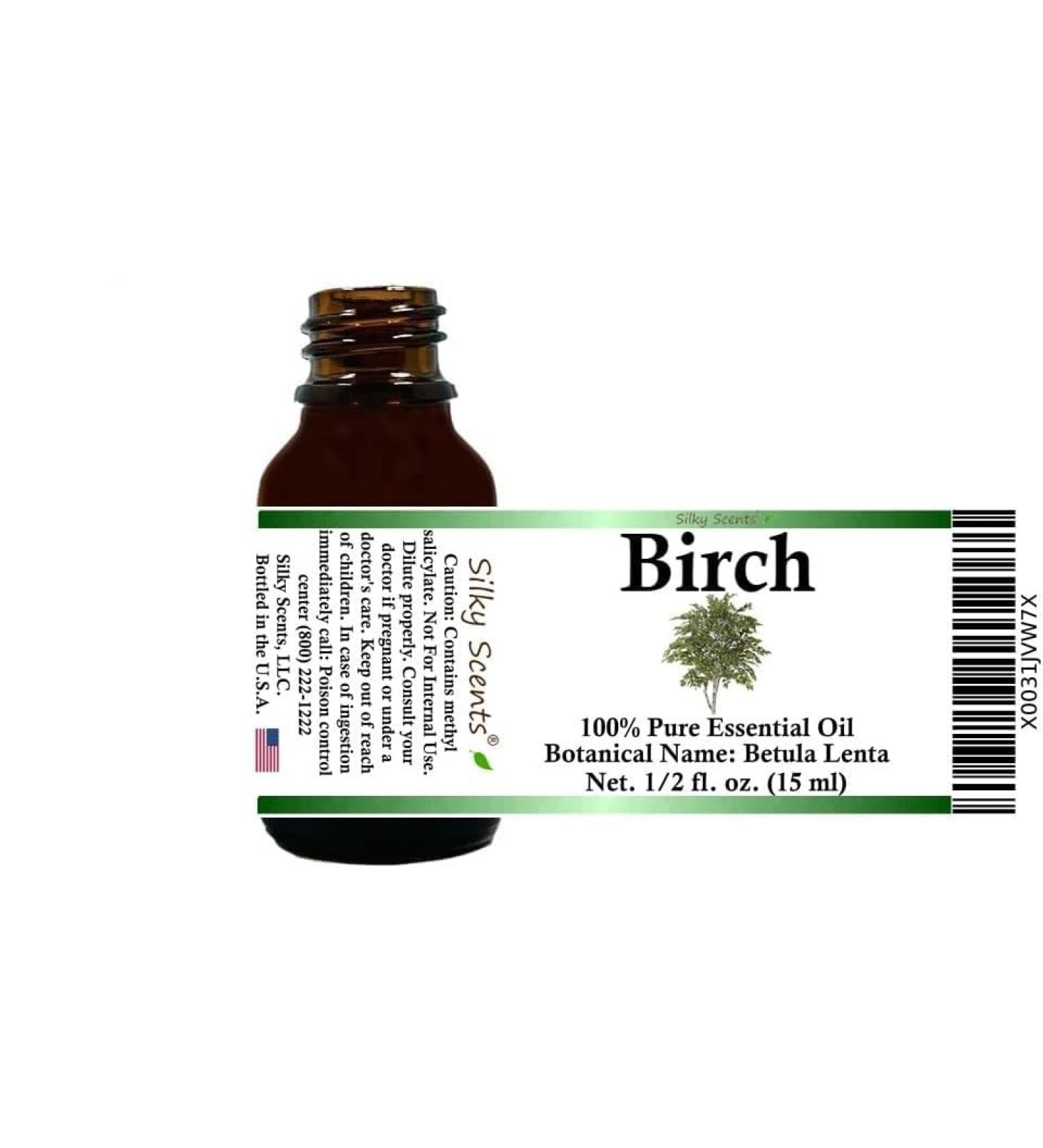 Birch Essential Oil (Betula Lenta) 100% Pure and Natural with Certified Child Resistant Cap 15 ML