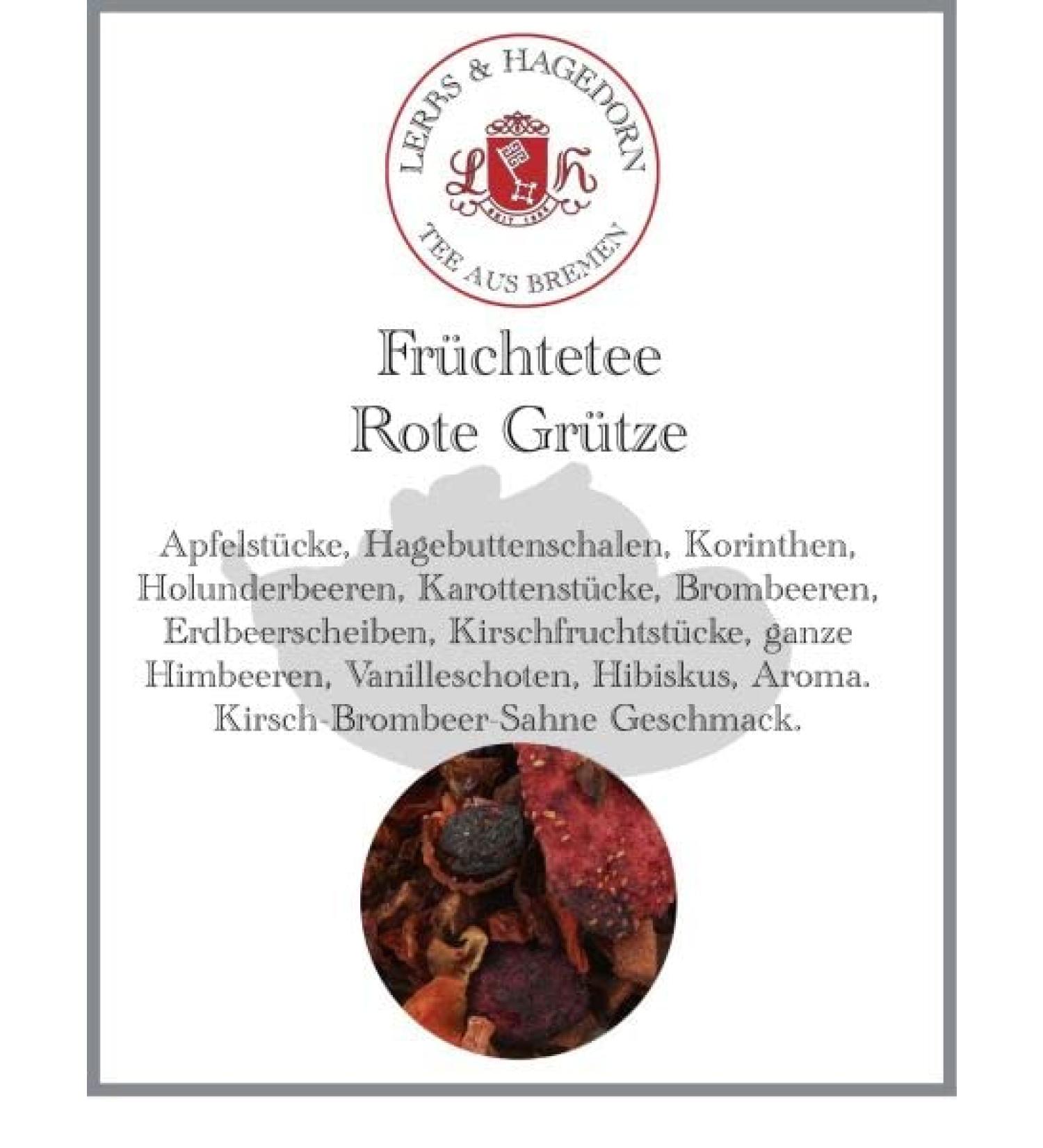  Lerbs & Hagedorn Lerbs & Hagedorn Fruit Tea - Red Gr tze - Mulberry Mane Flavour - 1 kg (approx. 50 litres) - Parts of Apple Rosehip Corinths - Buy Online on GoSupps.com