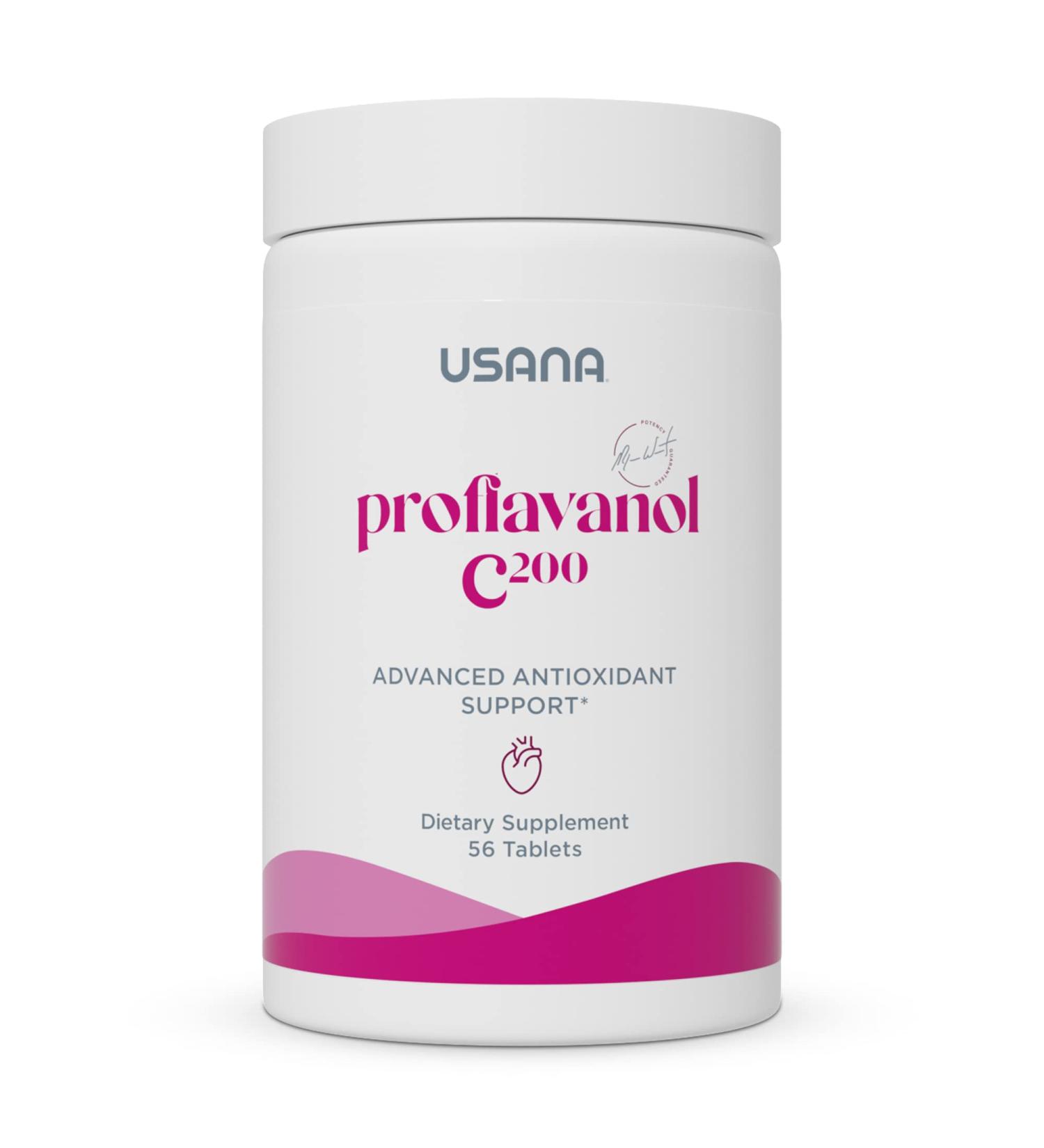 USANA Proflavanol C200 - Heart Health Antioxidant with Bioflavanoids & Vitamin C - 56 Tablets - Buy Online on GoSupps.com