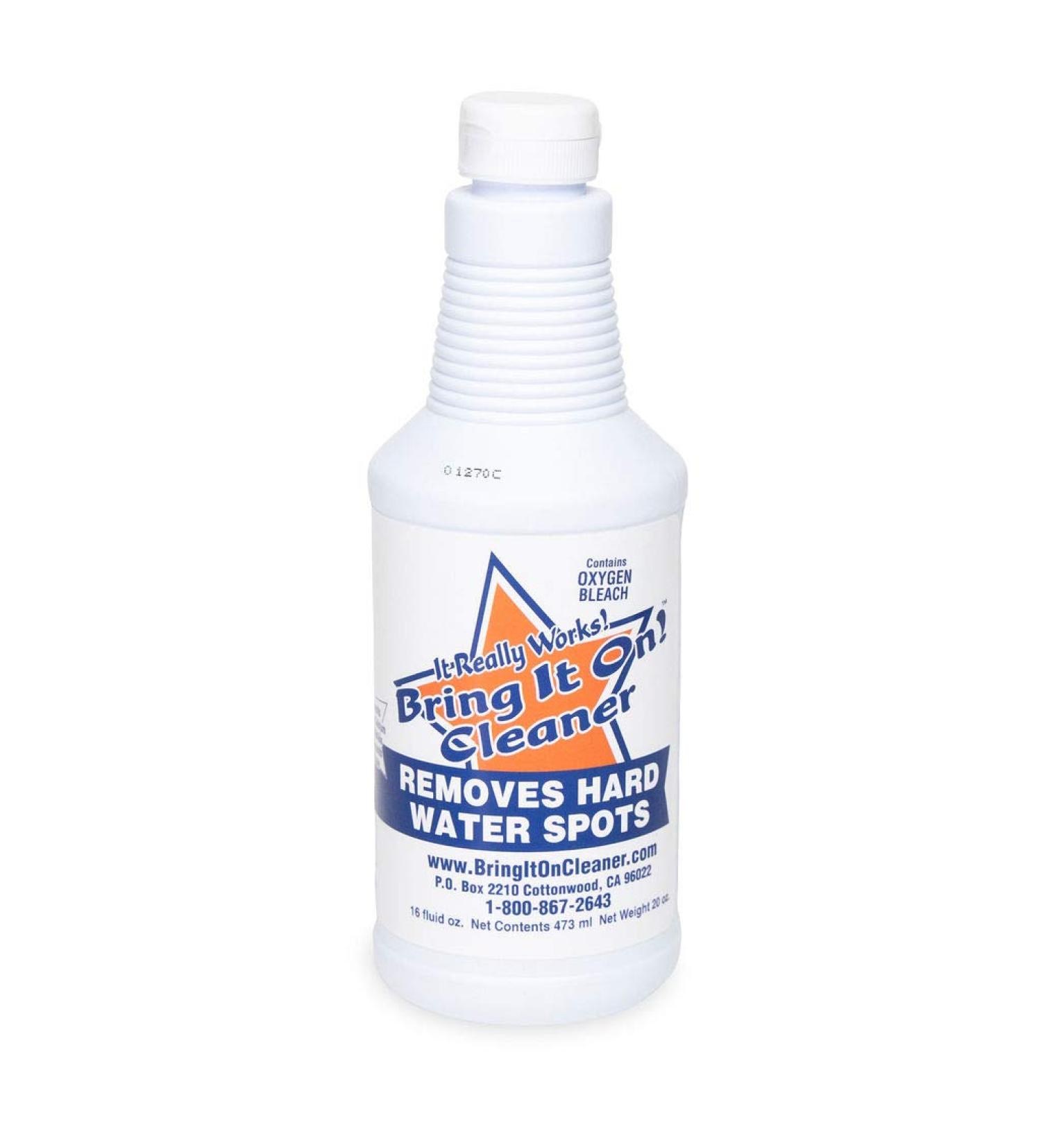 Bring It On Cleaner 16oz Grout Cleaner & Hard Water Stain Remover for Shower Doors, Tile, Fiberglass, Windows | Removes Spots & Cleans Grout Lines - Buy Online on GoSupps.com