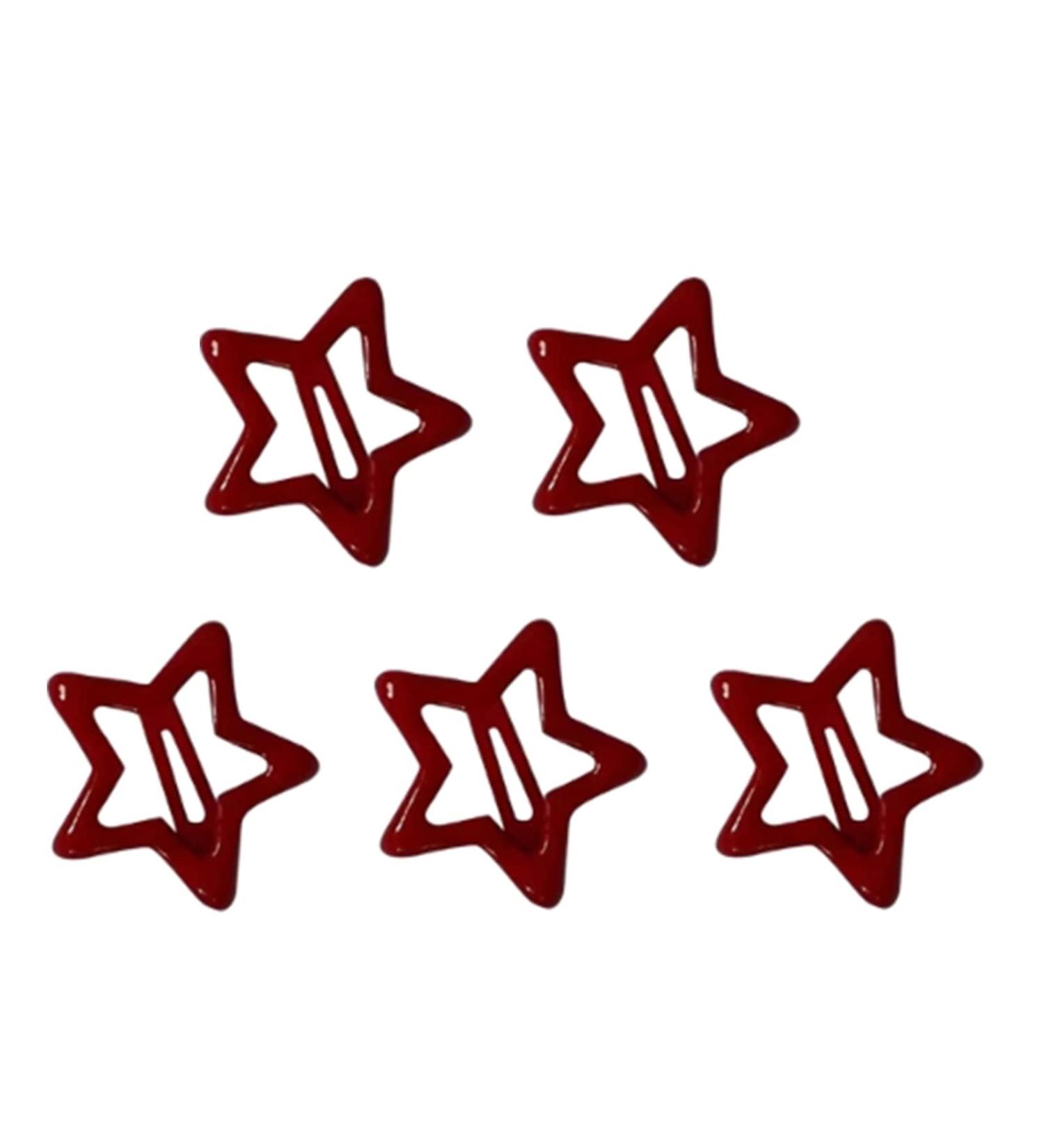 5PCS Children Hairpins Clips Hair Barrettes Five-pointed Star Hair Pin Fashion Hair Accessories Hair Clips For Pet - Buy Online on GoSupps.com