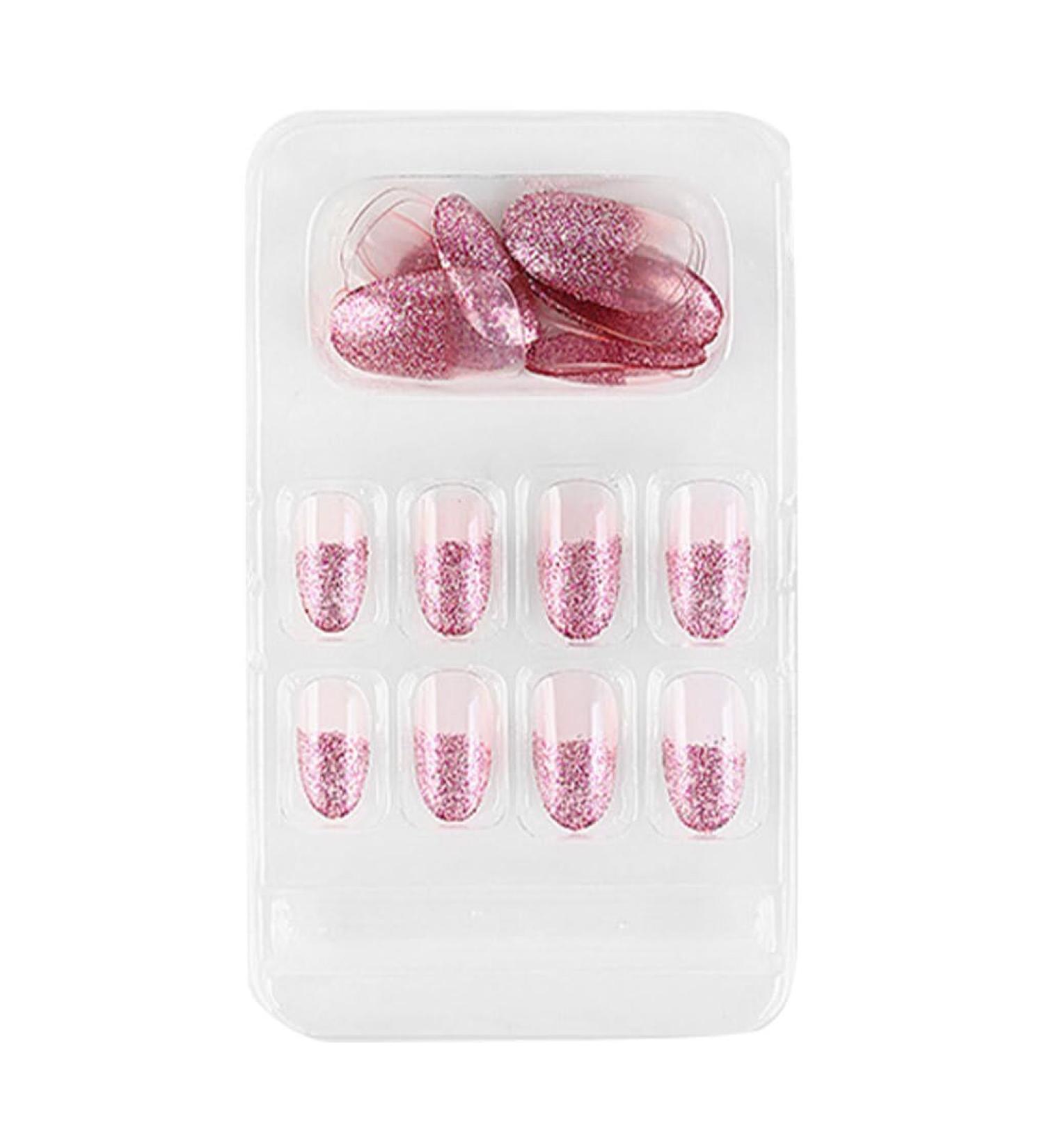 dijiusidy False Nail Fashionable Various Shapes Fingernail Full Coverage Strong Viscosity Adjustable Paster for Manicure Art 31 F741 31 1 count (Pack of 1) - Buy Online on GoSupps.com