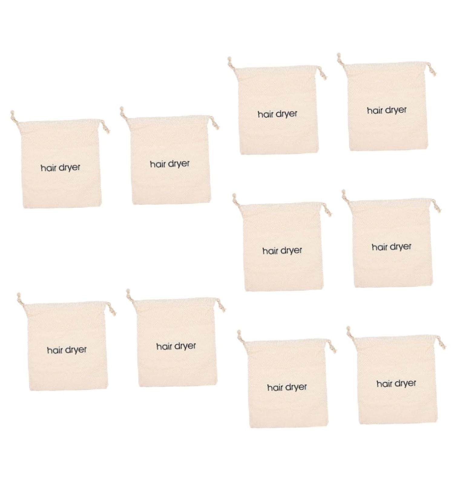 NOLITOY 10pcs Storage Organizer Drawstring Pouch Travel Hair Dryer Bag Hotel Home Hair Dryer Bag Bags Fabric - Buy Online on GoSupps.com
