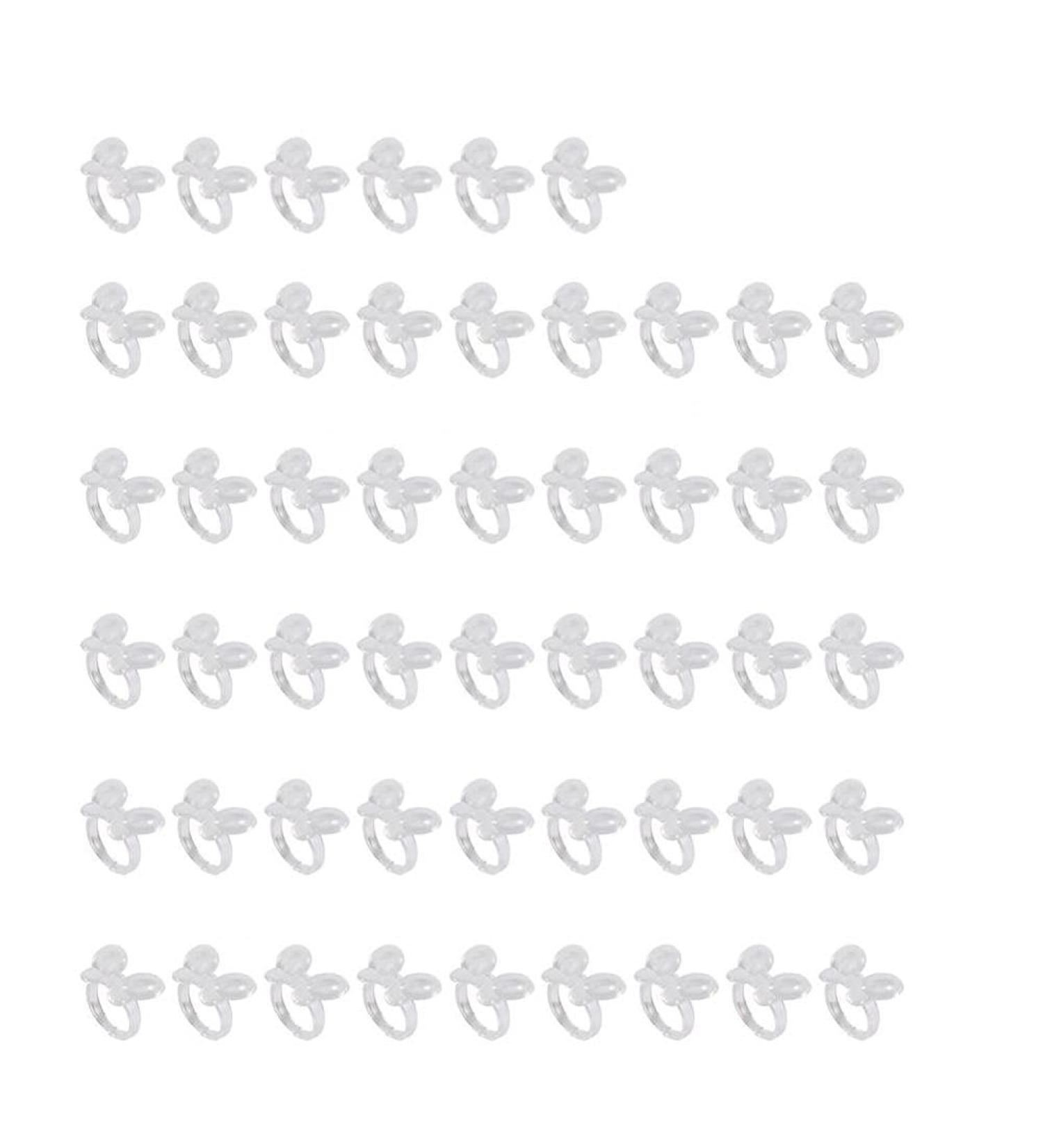 50 Piece Nail Polish Pattern Rings Set - Clear Practice & Display Tool for Nail Art & Manicure - Buy Online on GoSupps.com