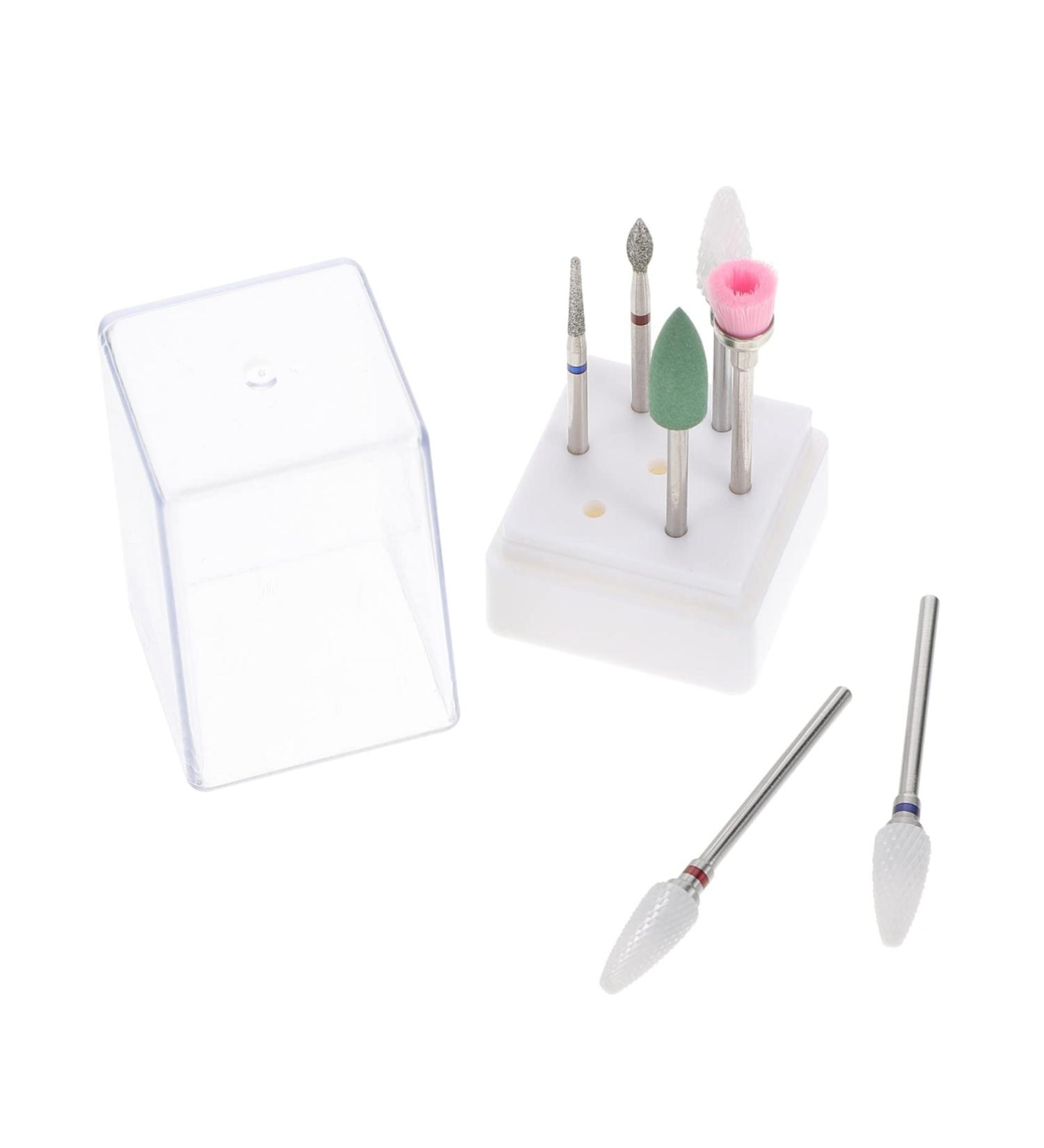 minkissy 4 Sets Nail Clipper Grinding Head Nail Art Drill Kit Electrical Tools Nursing Diamond Carbide Nail Drill Bit Drill Bit for Nails Nail File Nail Kit Tungsten Steel Care Supplies - Buy Online on GoSupps.com