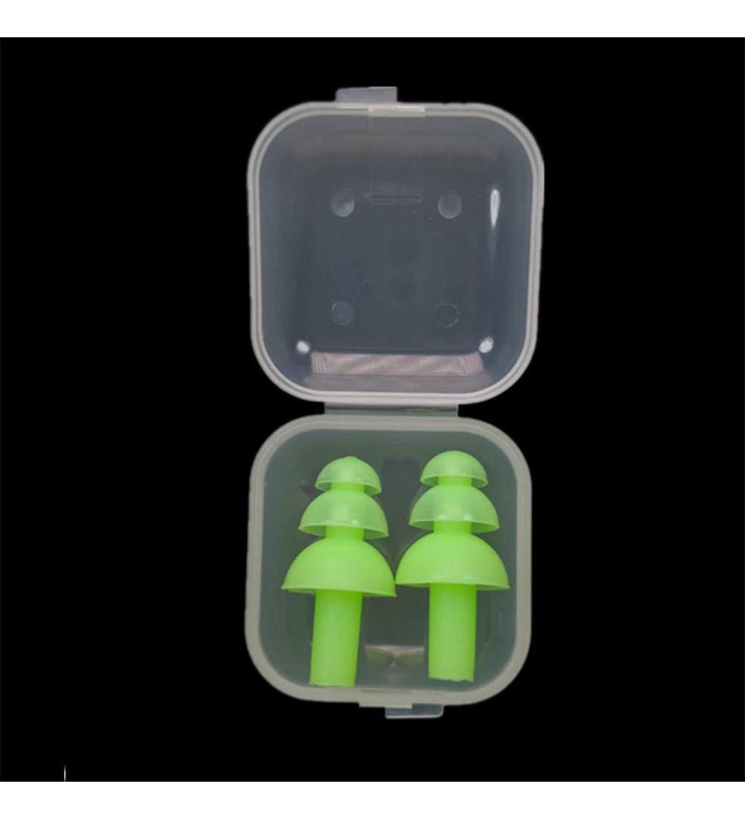 Earplugs Silicone SENRISE Ear Plugs Noise Cancelling Comfortable Reusable Earplugs for Sleeping Snoring Swimming and Working Travel Airplane (Green 5 Pair) - Buy Online on GoSupps.com