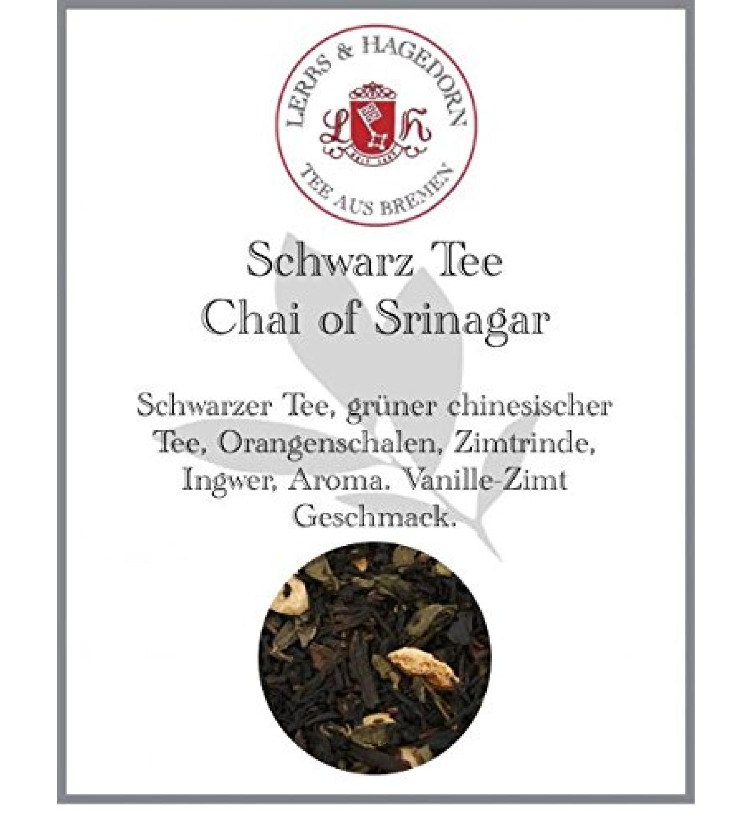  Lerbs & Hagedorn Th noir Chai of Srinagar 1 kg - Buy Online on GoSupps.com