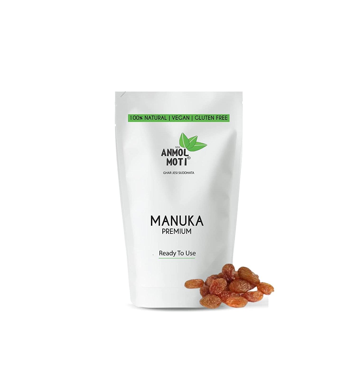 SHN ANMOL MOTI 555 Premium Manuka Raisins Dry Grapes Kishmish (500 gram)