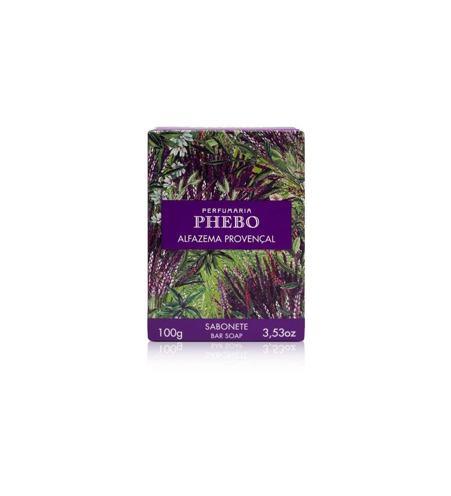 Linha Mediterraneo Phebo - Sabonete em Barra Cremoso Alfazema Provencal 100 Gr