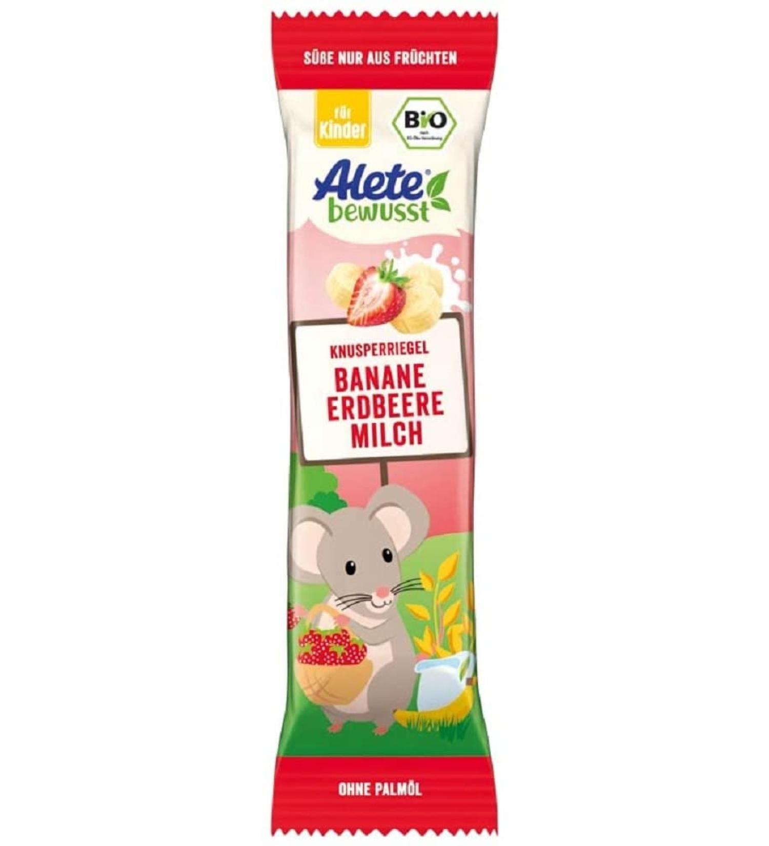 Alete Crispy Strip Strawberry Milk Snack - Palm Oil Free Natural Flavor Ideal for Kids 3+ 1 Pack (50g) - Buy Online on GoSupps.com