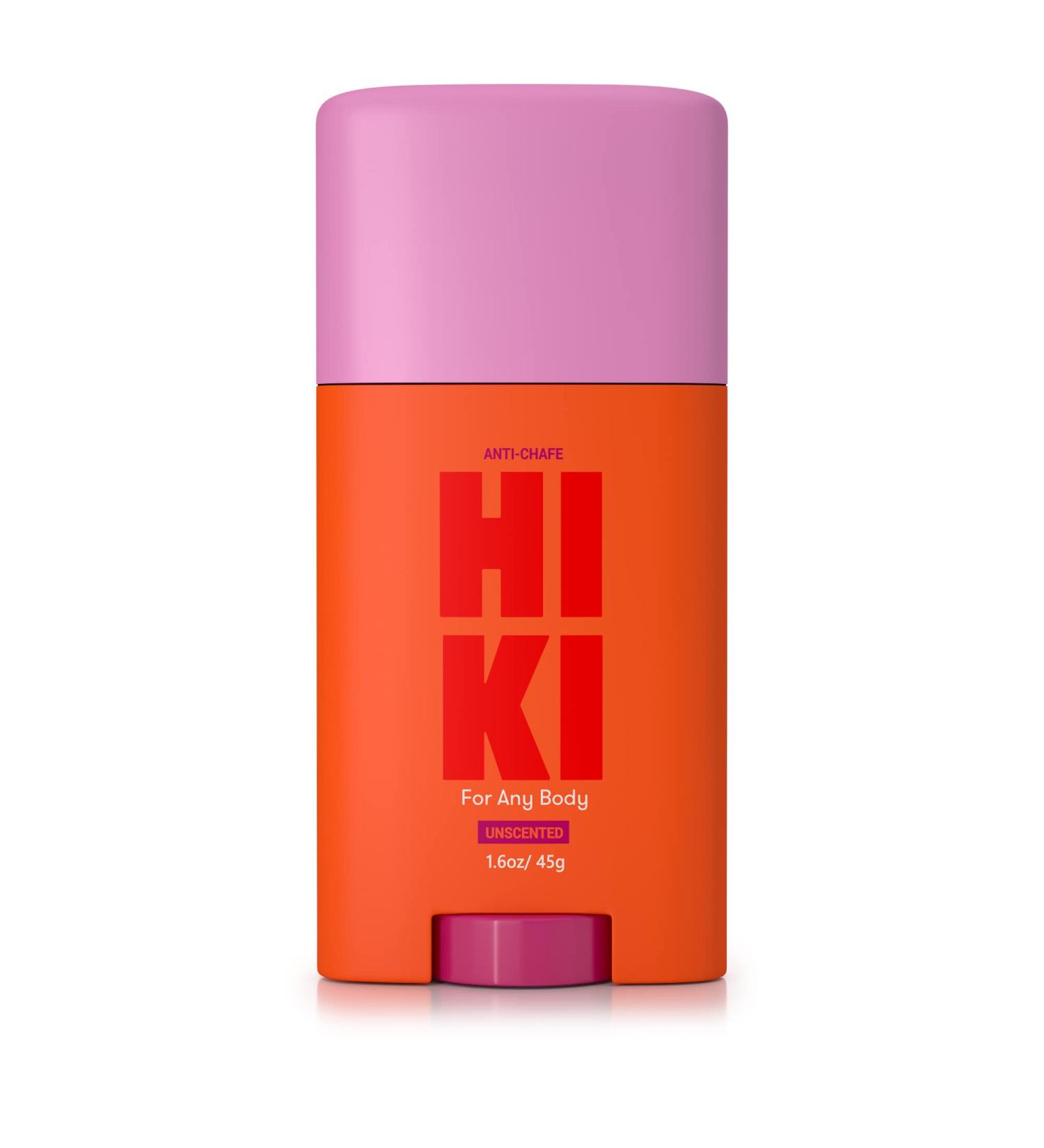 Hiki Anti Chafing Stick Balm - Friction Defense for Thighs, Butt, Under Boob, Feet - Non-Greasy Easy Glide Cream - All-Natural & Cruelty-Free - Buy Online on GoSupps.com