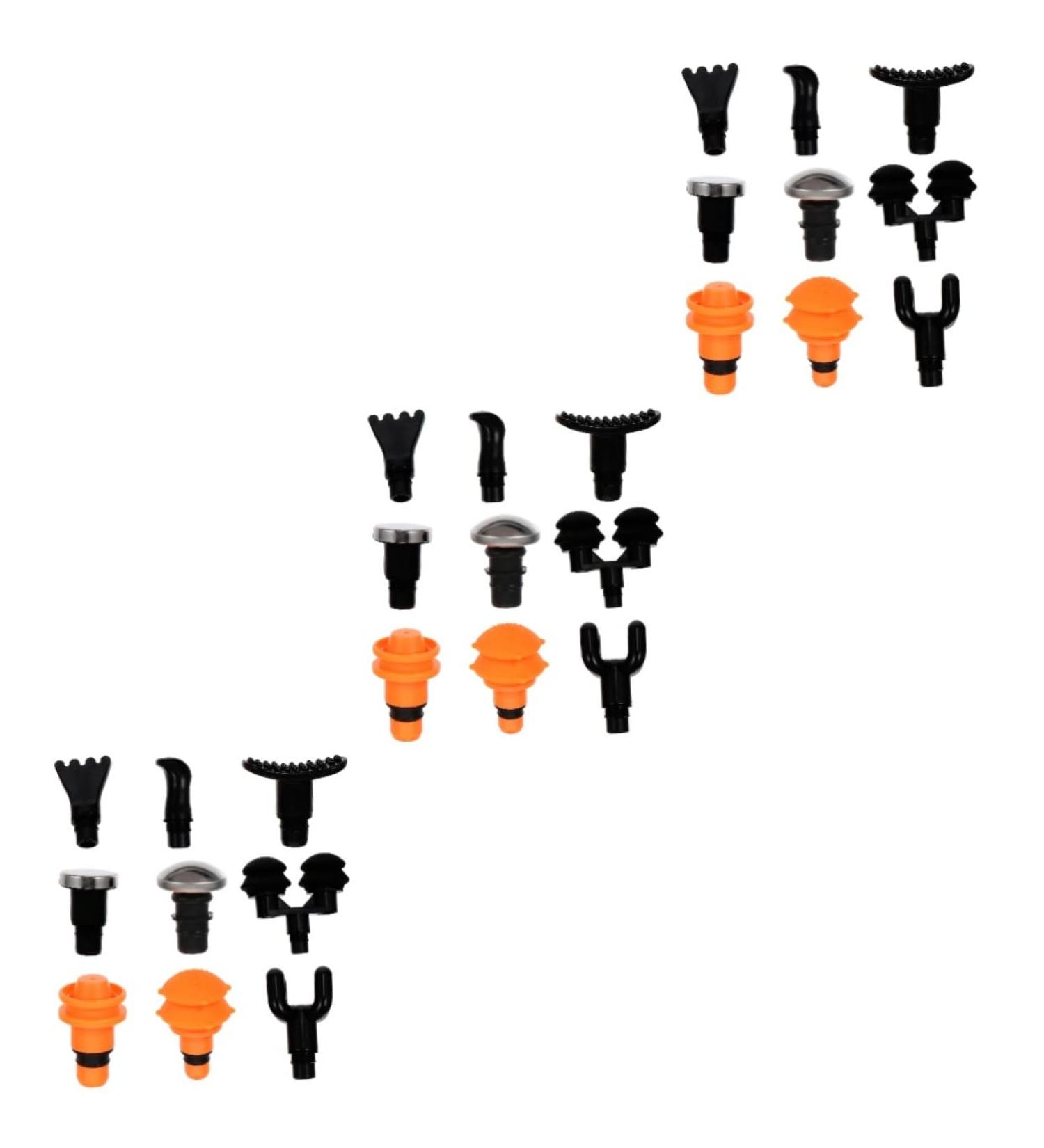 Beaupretty 3 Sets of 9 Massage Heads with Fascia Adapter for Muscle & Fitness Massage Devices | International Shipping Available - Buy Online on GoSupps.com