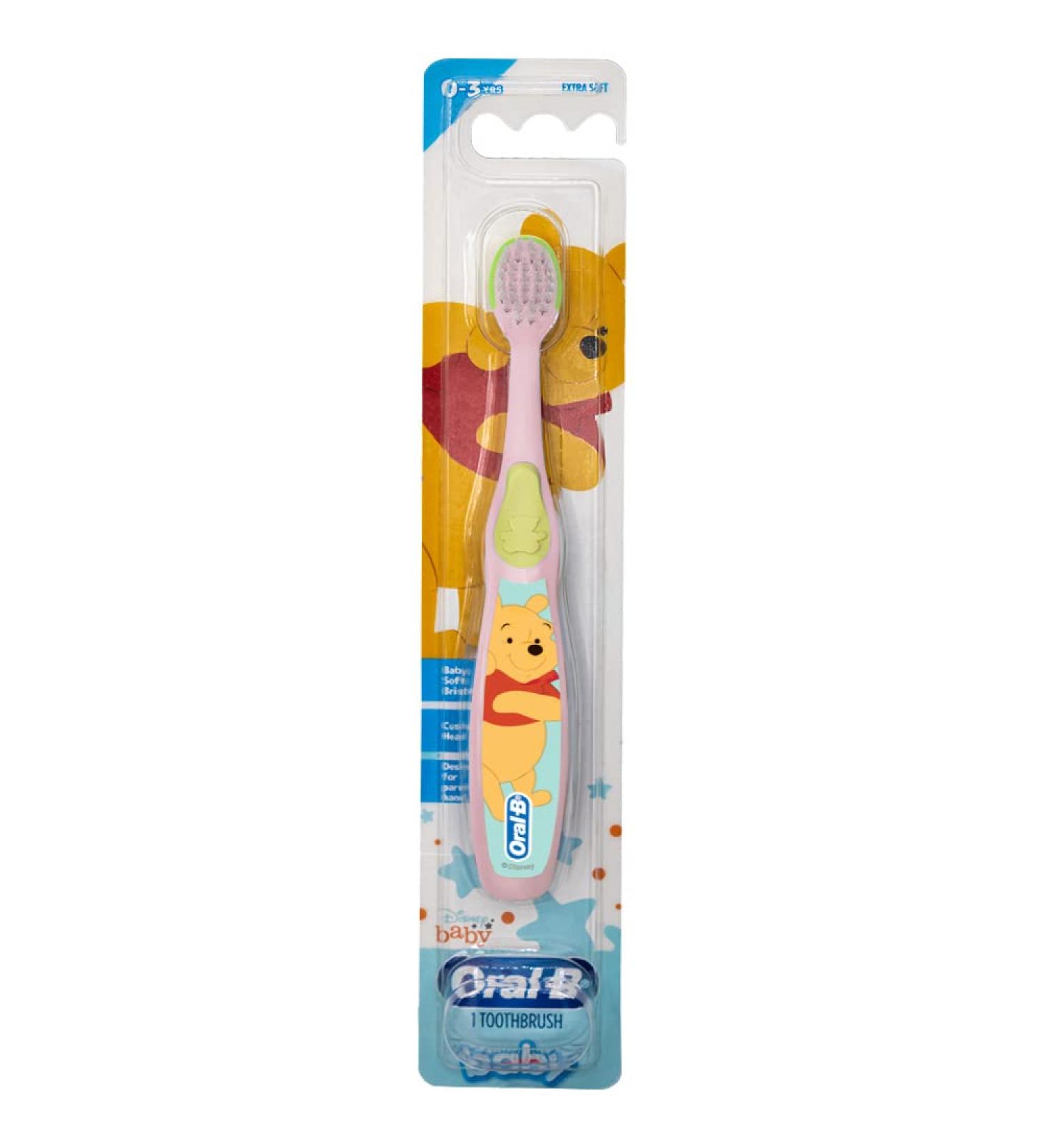 Oral-B Baby Manual Toothbrush Pooh Characters 0-3 Years Extra Soft - 1 Count - Buy Online on GoSupps.com