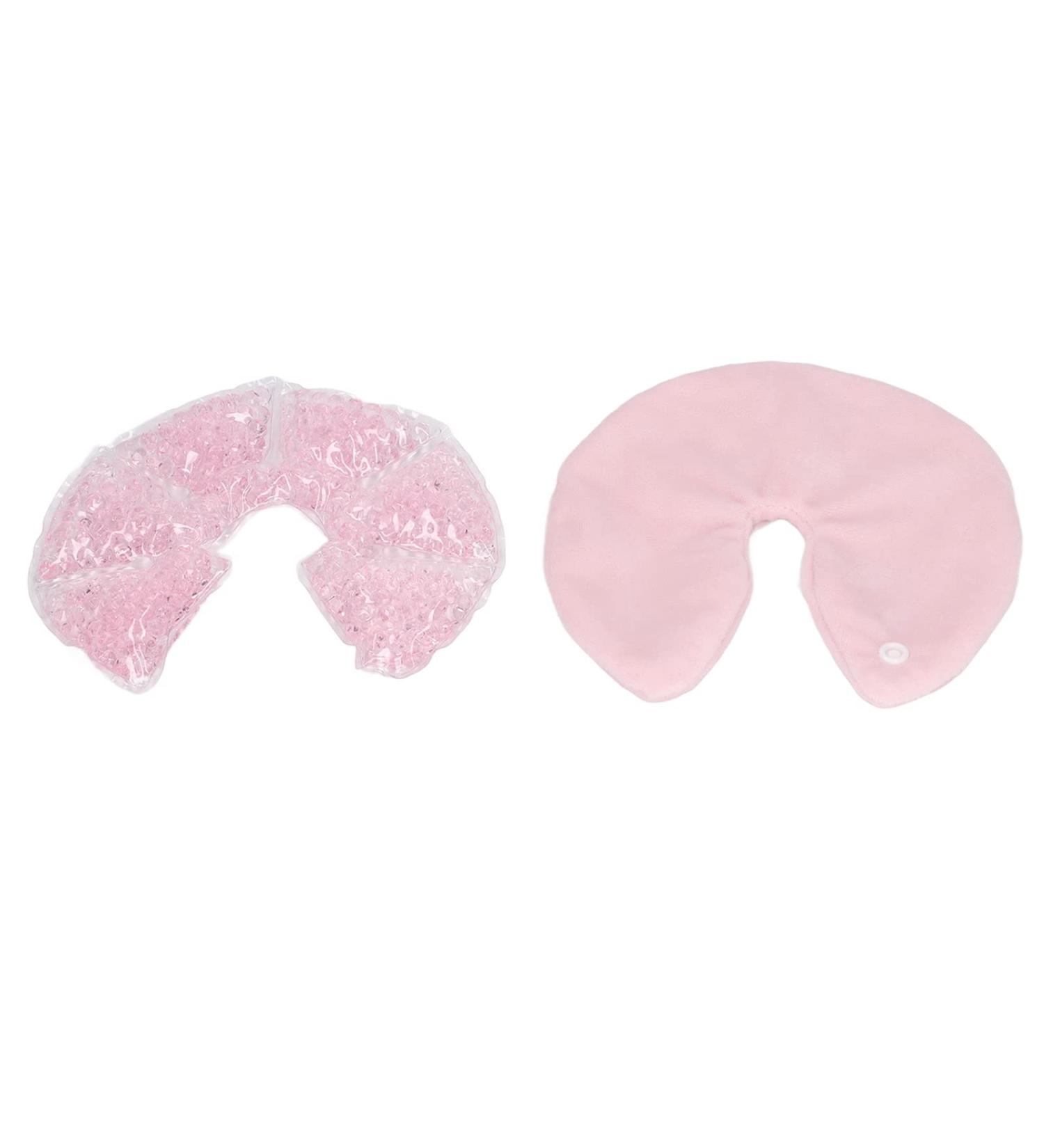Breast Gel Pad Hot Cold Compress - Promote Milk Flow Reduce Swelling Special Shape - Pink | International Shipping - Buy Online on GoSupps.com