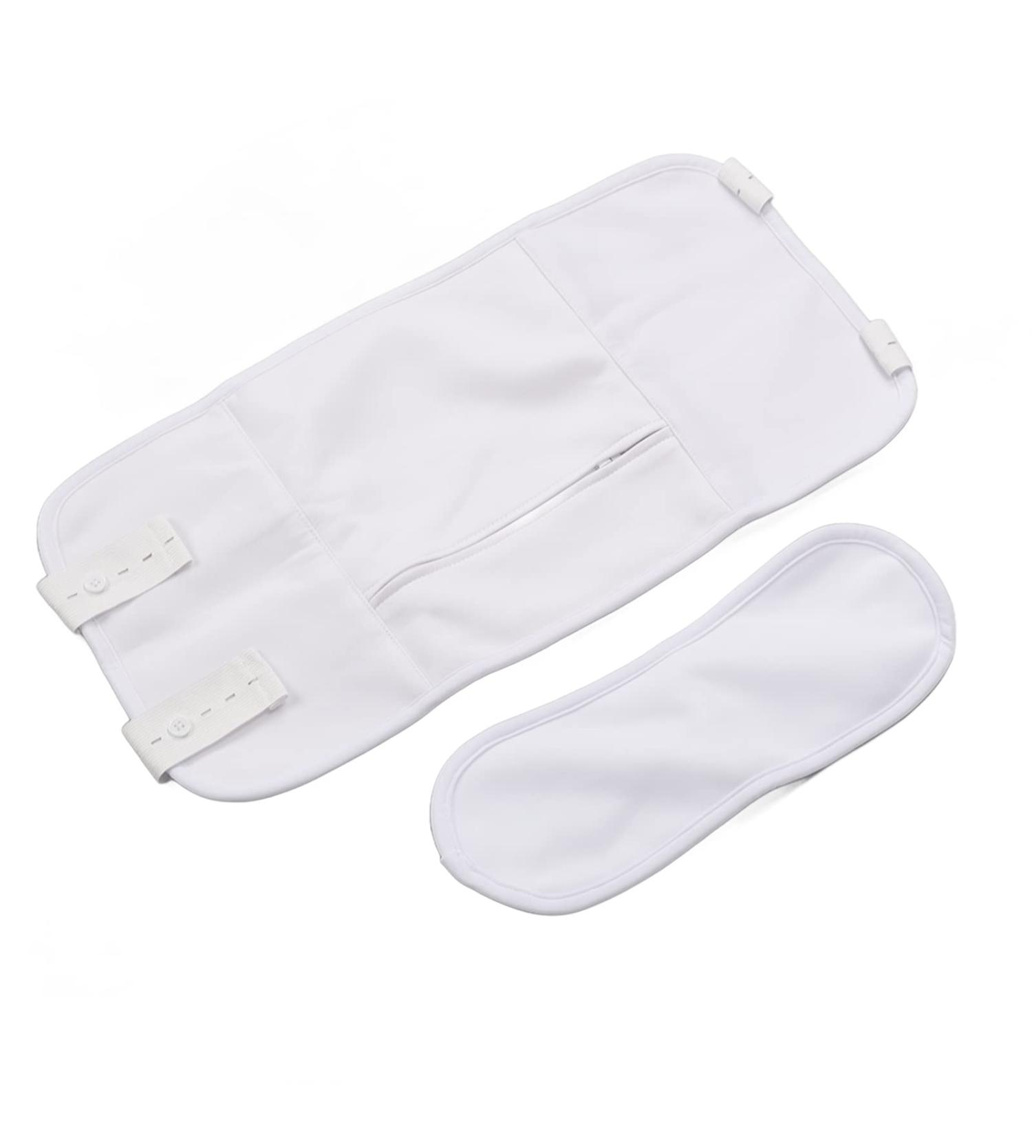Buy Organic White Castor Oil Wrap Pack for Waist & Neck - Reusable Adjustable Promotes Relaxation & Digestion - International Shipping Available - Buy Online on GoSupps.com