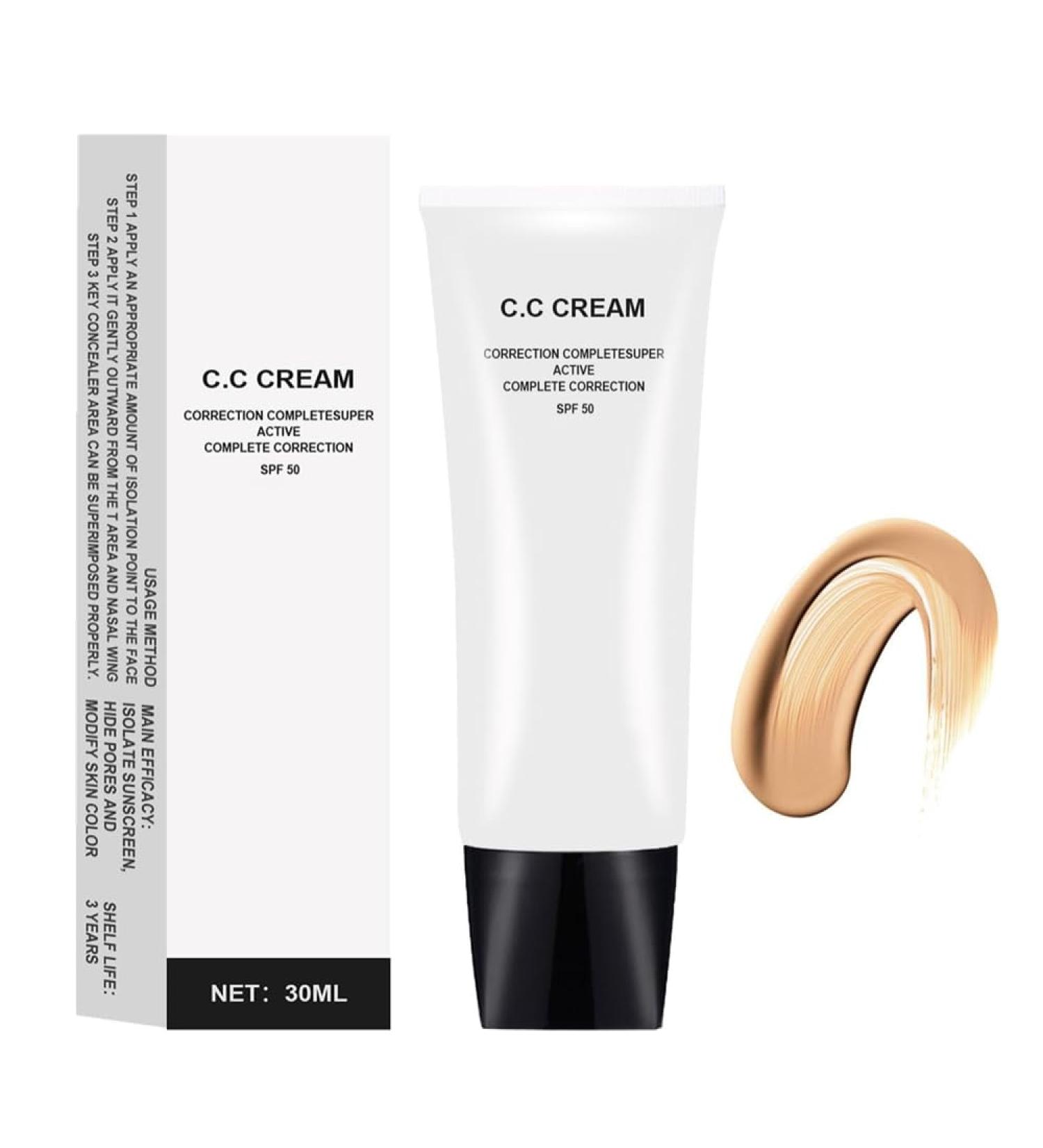 Perbella Self-Adjusting CC Cream for Mature Skin Skin Tone Adjusting CC Cream SPF50 Self-Adjusting Color Correction for Mature Skin (Natural) - Buy Online on GoSupps.com