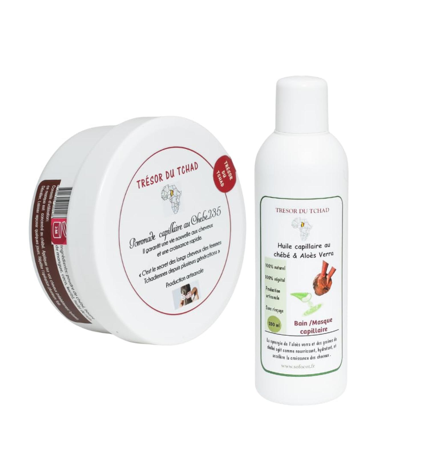 Aloe Vera Oil & chebe235 (Chad) + Chebe235 Plant Growth Complex (Chad) 250g - Buy Online on GoSupps.com