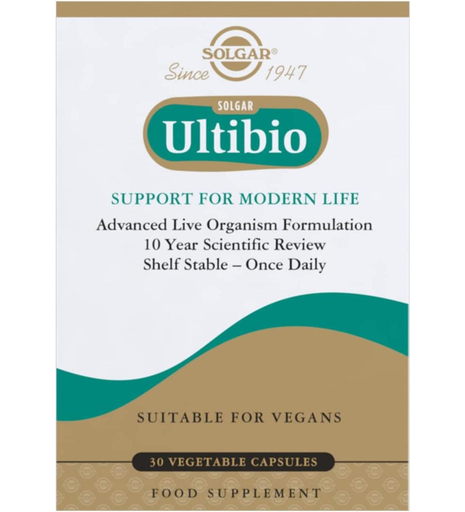 Solgar Probi 20 Billion â€“ 30 Vegan Vegetable Capsules for Digestive Health - Buy Online on GoSupps.com