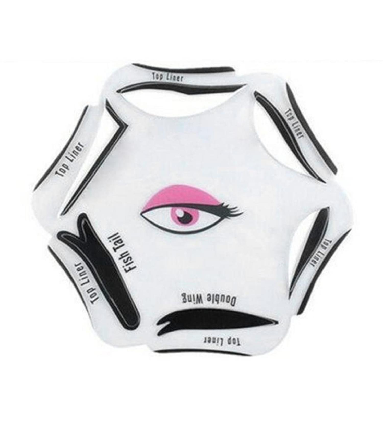 Rachlicy 6 in 1 Eyeliner Stencil for Eyes Cat Liner Makeup Tool with Eye Line Guide Template - Buy Online on GoSupps.com