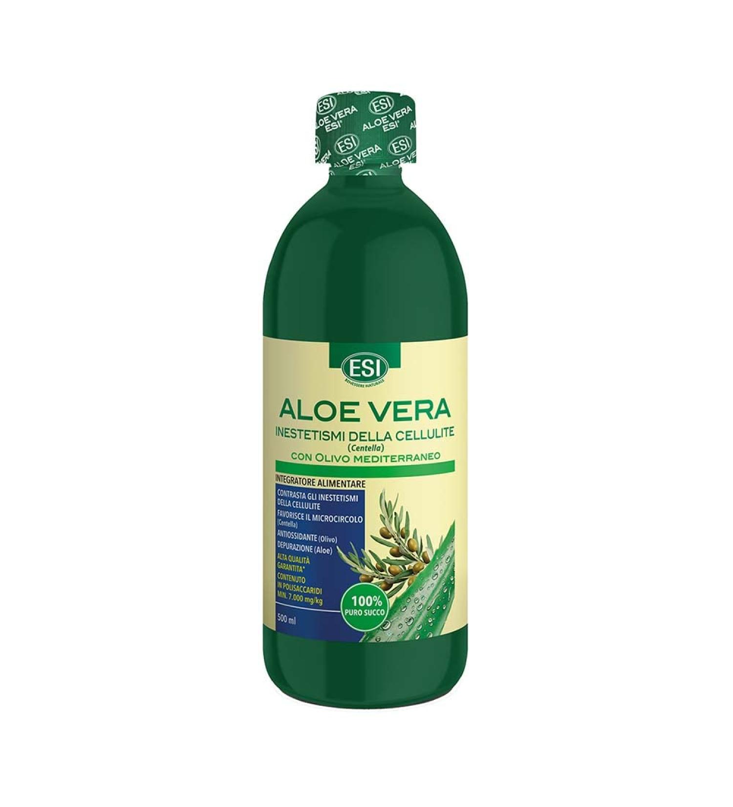ESI Aloe Vera - Pure Purifying Juice with Olive and Centella Lemon Flavour 500ml