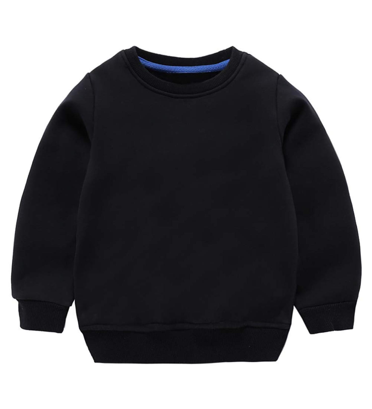 Taigood Boys Cotton Sweatshirt Long Sleeve T-Shirt Pullover - Black (4-5 Years) - Buy Online on GoSupps.com