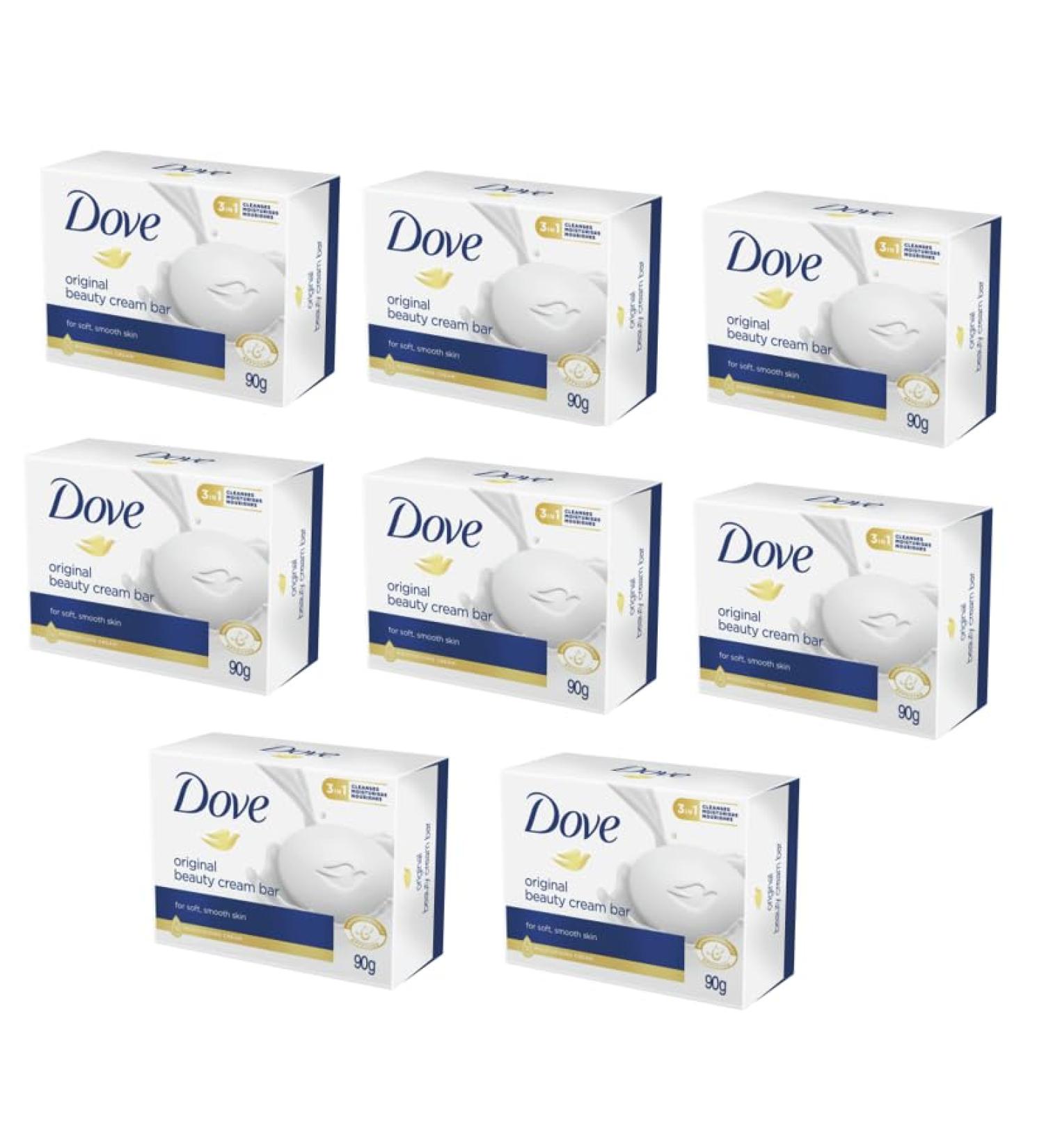 Dove Savon hydratant original 8 x 90 g - Buy Online on GoSupps.com