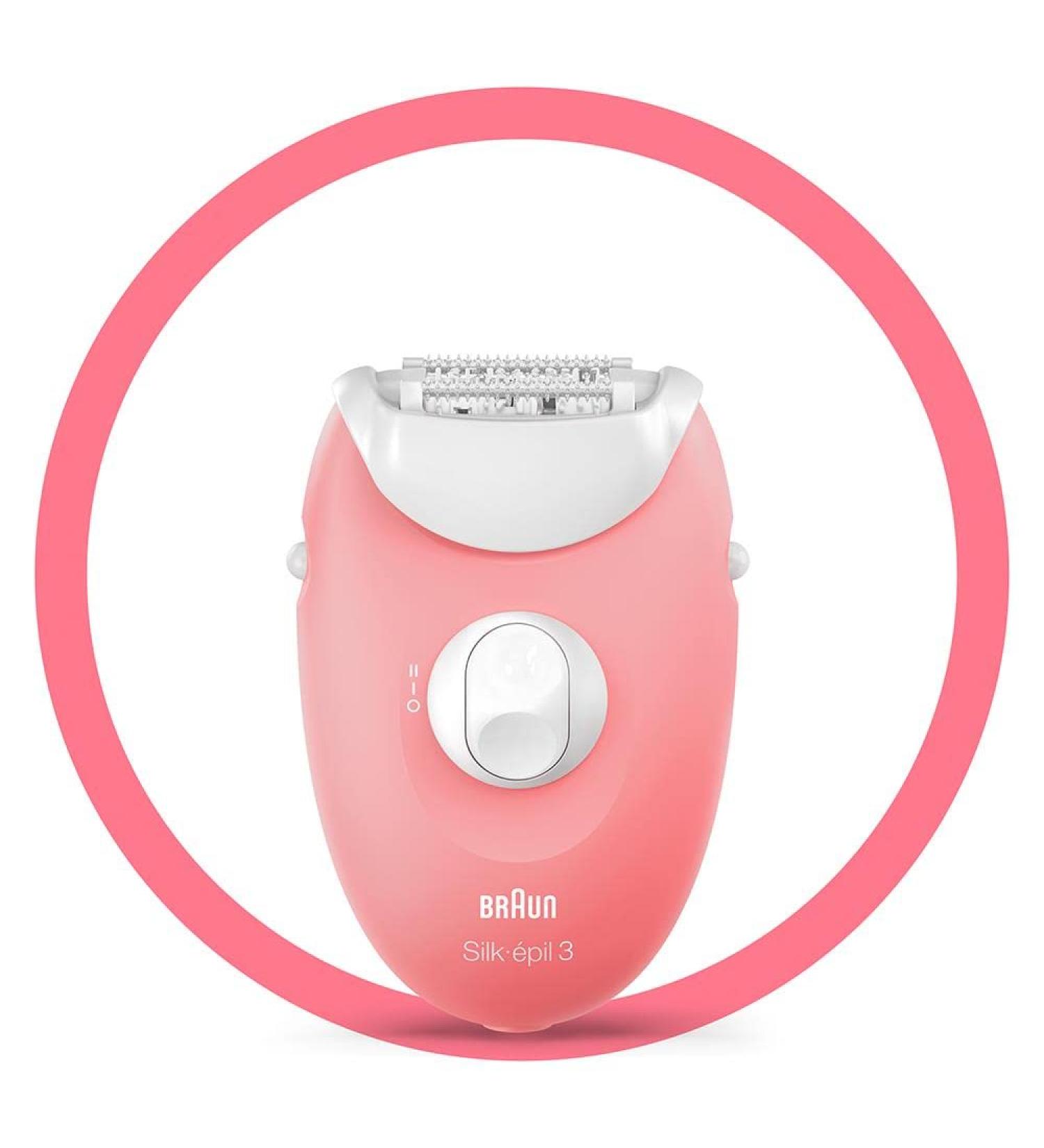 Buy Braun Silk- pil 3 3-176 Epilator - Long-Lasting Hair Removal | White/Pink | International Shipping Available - Buy Online on GoSupps.com