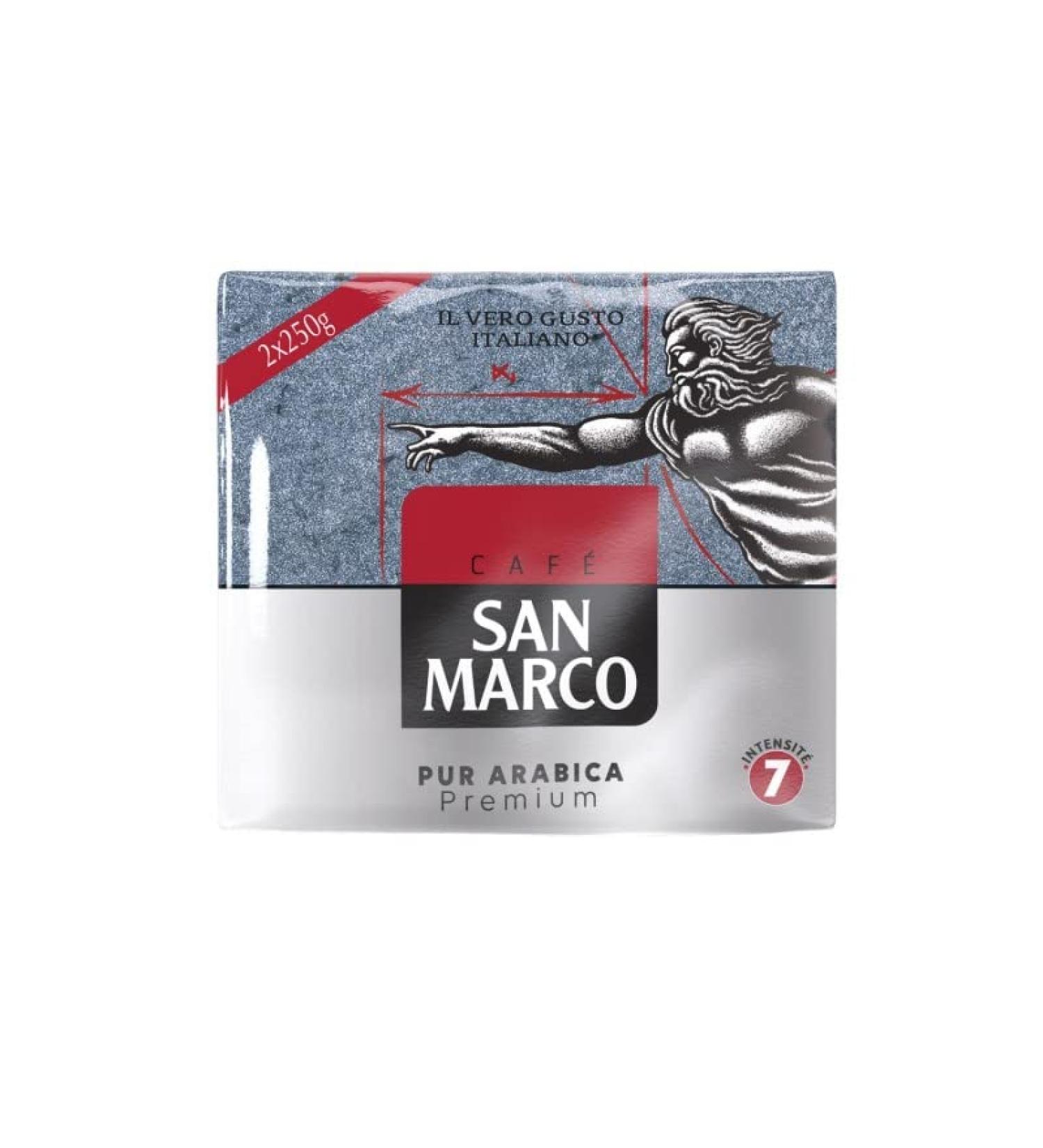 SAN MARCO - Caf Moulu Pur Arabica 500G - Lot De 3 - Vendu Par Lot - Buy Online on GoSupps.com