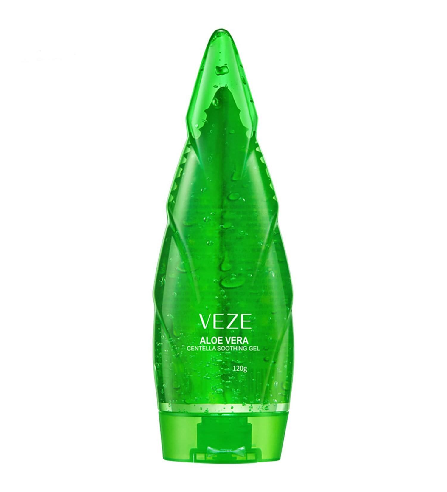 VENZEN Centella Asiatica Aloe Vera Gel - Soothing Moisturizer for Sunburn Relief - 120g | Hydrating Skin Care - Buy Online on GoSupps.com