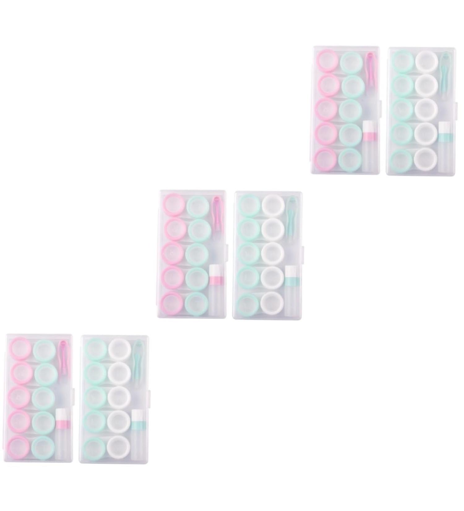 Partykindom 6 Sets Colored Contact Lens Storage Box - Macaron Eye Lens Case Container for Safe Storage - Buy Online on GoSupps.com