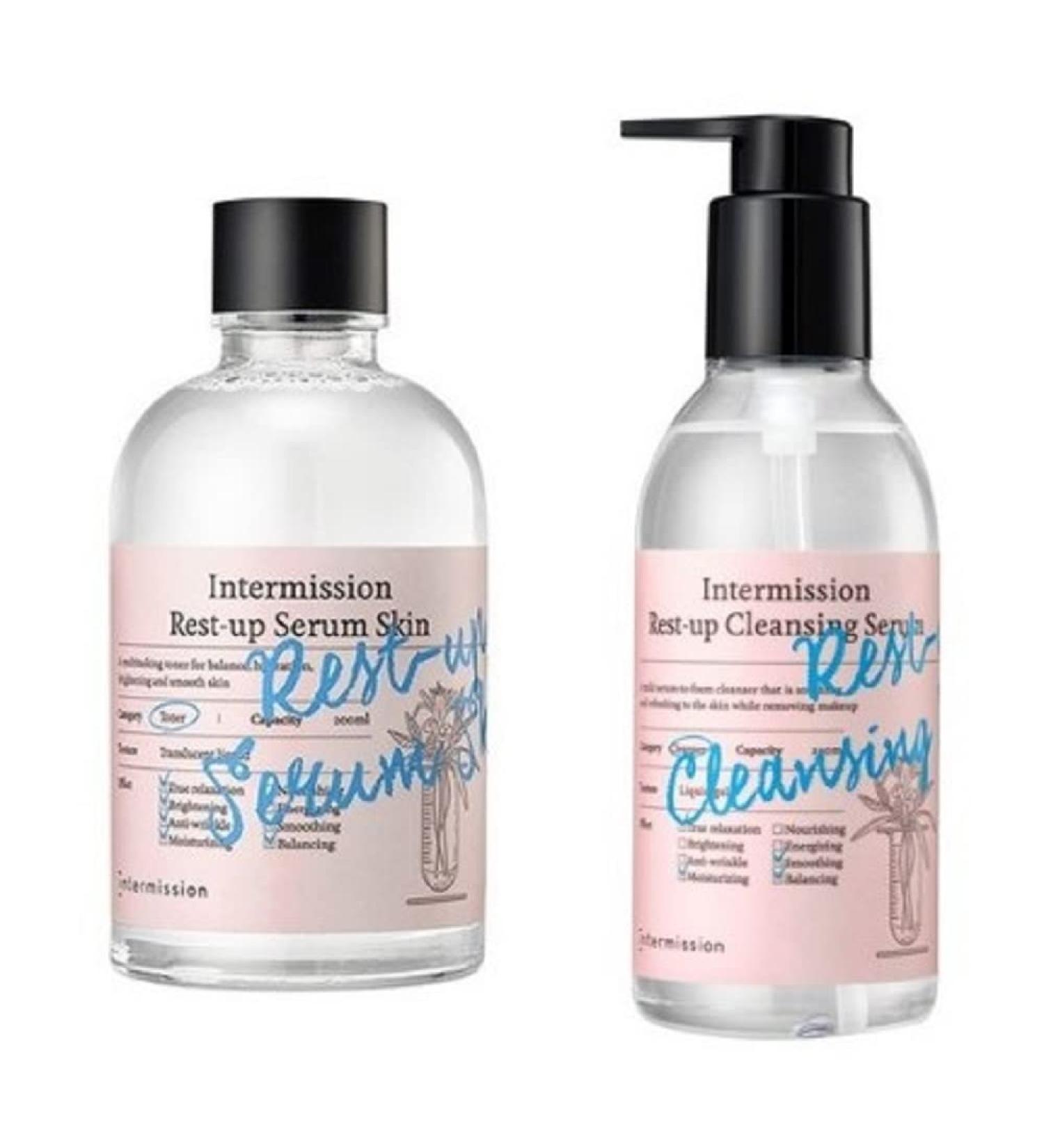 Intermission Rest Up Serum & Cream Duo - 200ml Serum & 70ml Cream for Radiant Skin | Shop Internationally - Buy Online on GoSupps.com