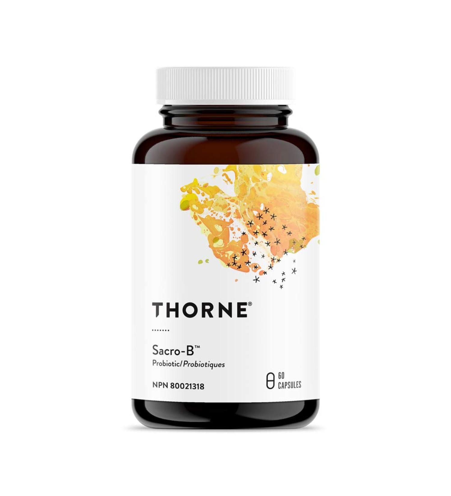 Thorne Research - Sacro-B - Beneficial Yeast for the GI Tract - 60 Capsules - Buy Online on GoSupps.com