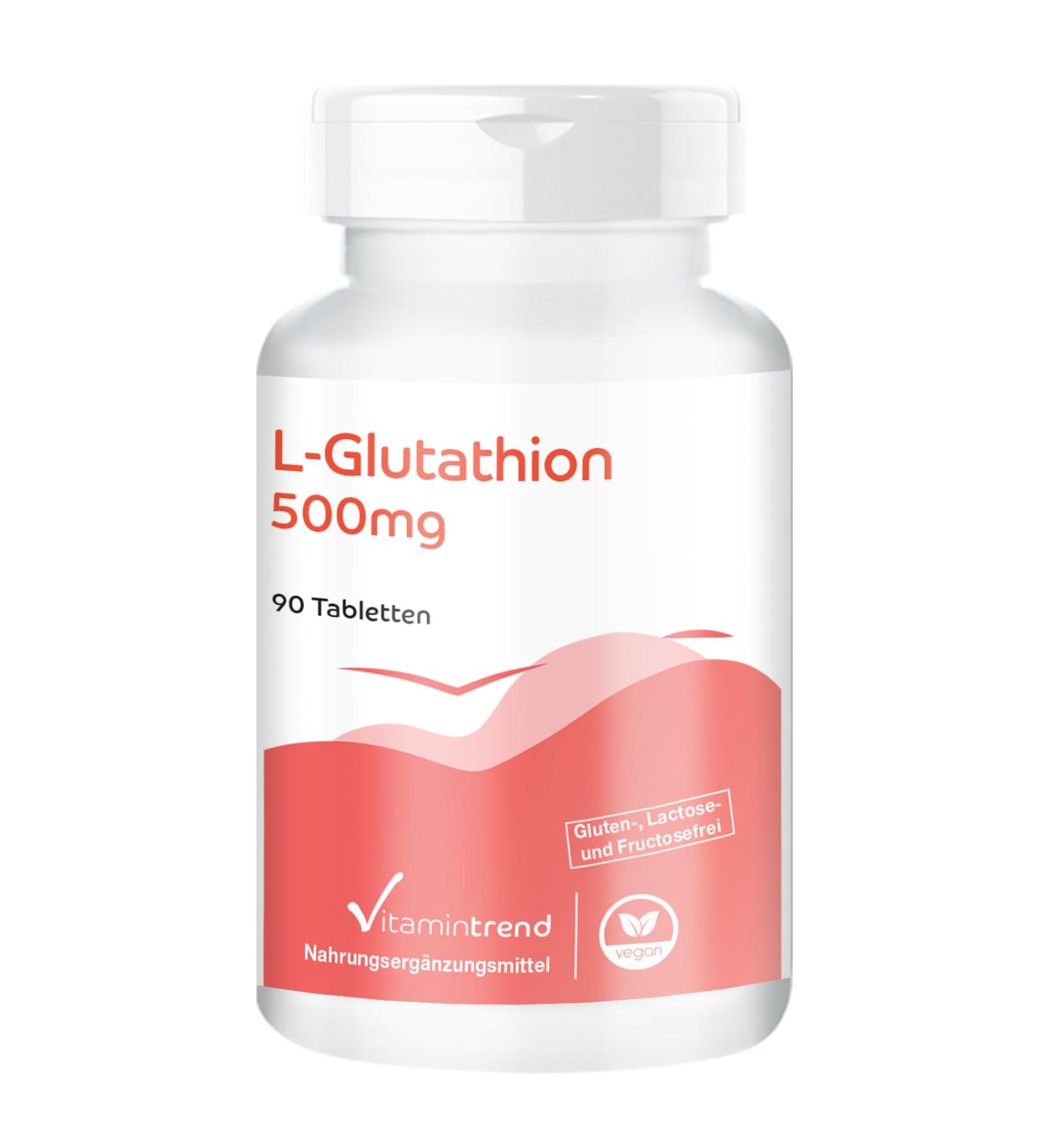 L-Glutathione 500mg - Reduced - 90 tablets - Vegan | Vitamintrend  - Buy Online on GoSupps.com