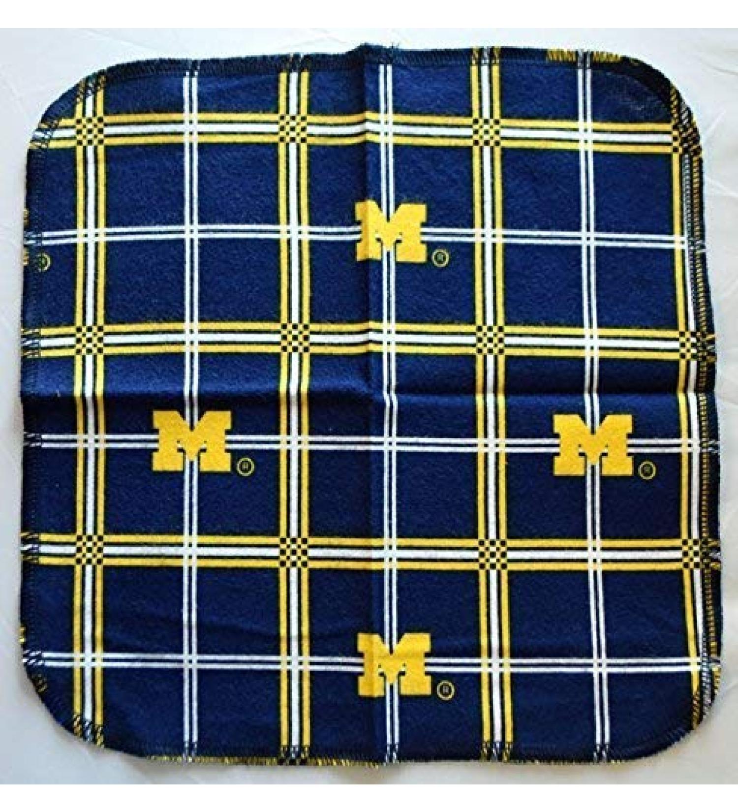 Set of 5 Wolverines Fan Printed Flannel Paperless Towels - 12x12 Inches, 1 Ply - Buy Online on GoSupps.com